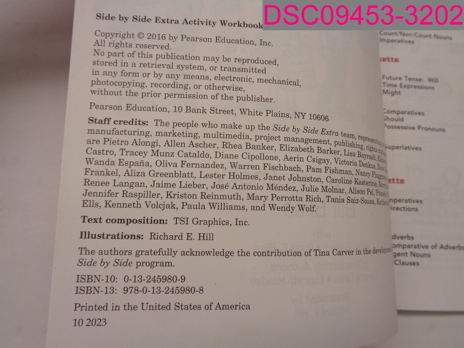 Side by Side (Extra) 2 Activity Workbook with CDs 1st Edition. Paperback.