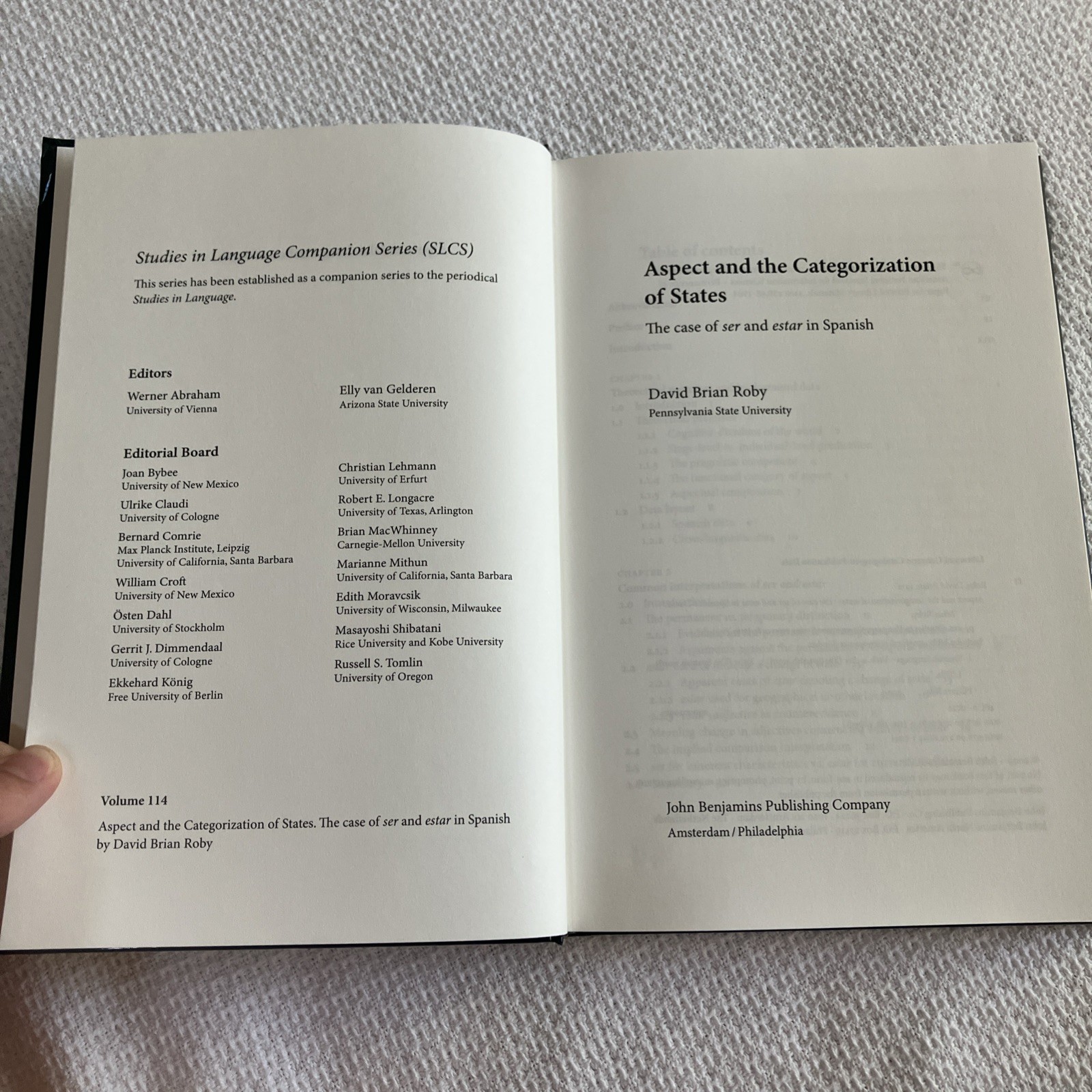 Studies in Language Companion Ser.: Aspect and the Categorization of States