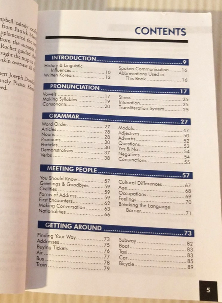 Korean Phrasebook by Lonely Planet (2002 Paperback)