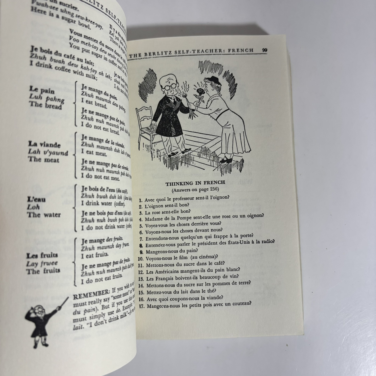 The Berlitz Self-Teacher-French, 1987, 1st TPB Edition. Home Language Study. A9