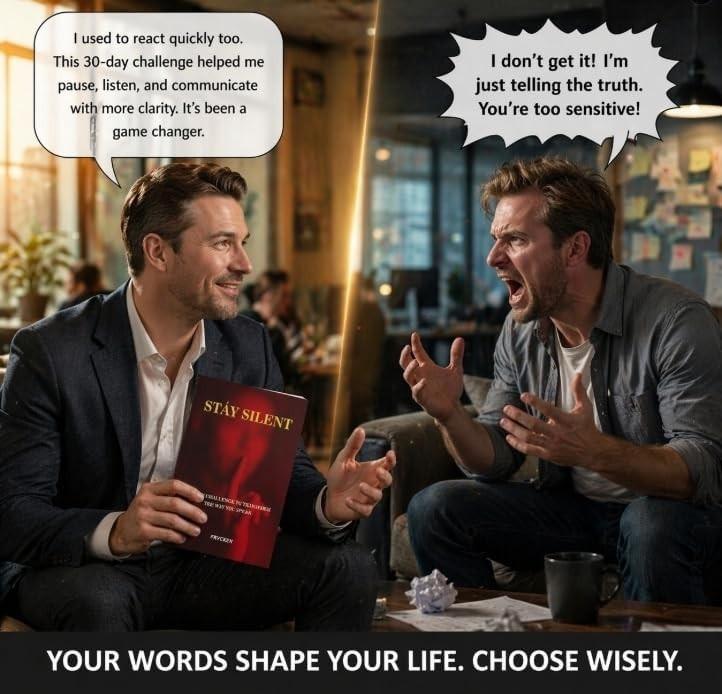 Stay Silent Book, A 30 Day Challenge to Master Your Emotions Transform the Way