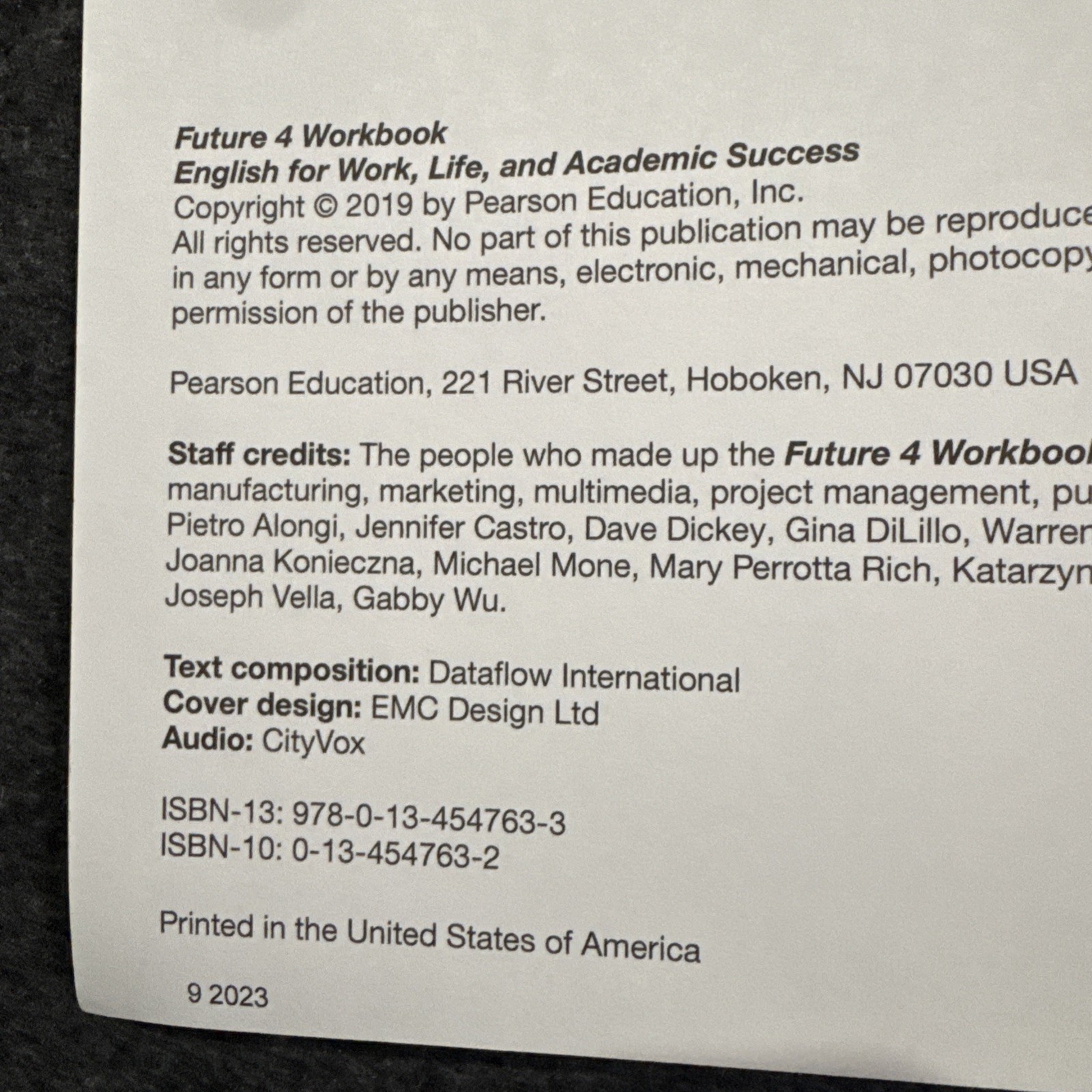 Future 4 Workbook 2nd Edition Pearson English ESL Printed 2023