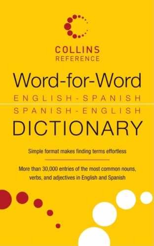 Word-for-Word English-Spanish Spanish-English – Paperback, by none – Very Good g