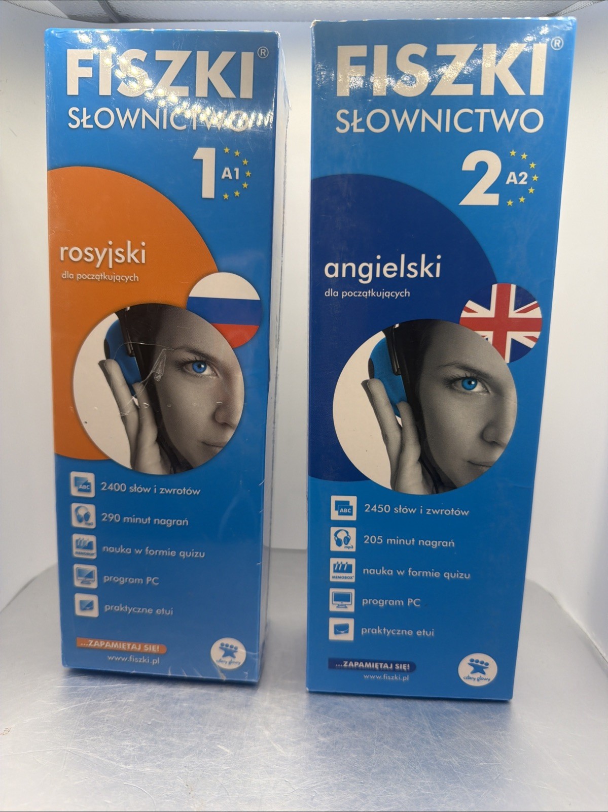 Lot Of 3 Polish Language Learning Flash cards English Russian Vocabulary Edgard