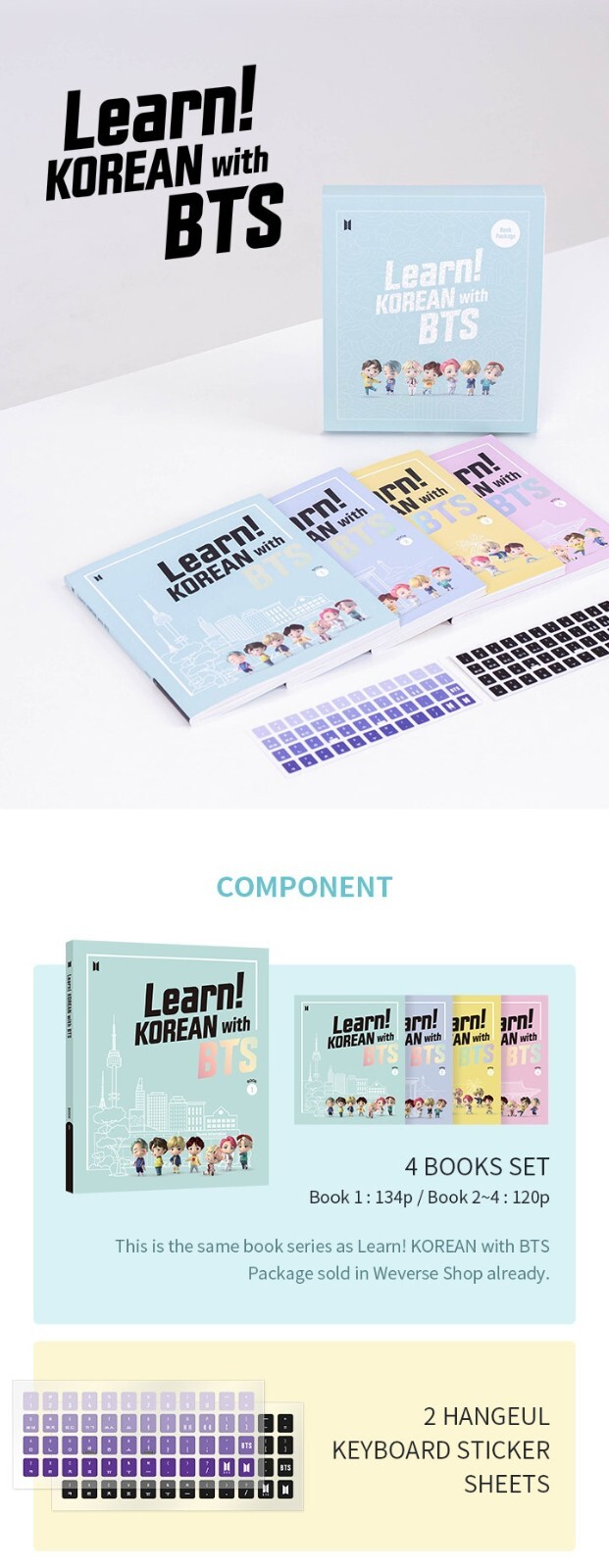 Learn! KOREAN with BTS Book ONLY Package