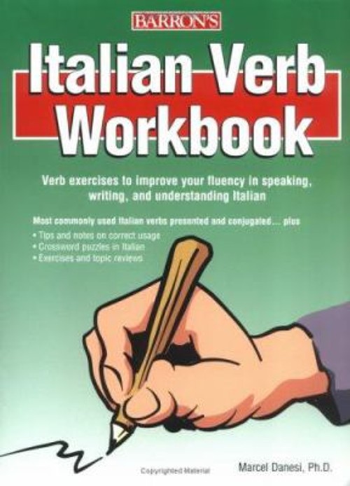 Italian Verb Workbook Paperback Marcel Danesi