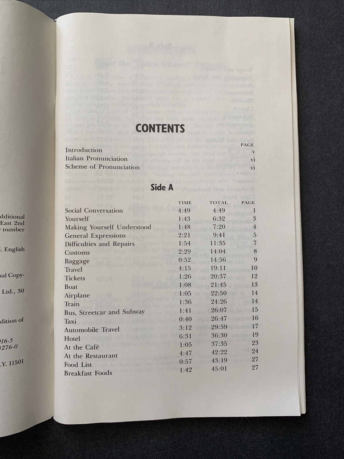 Listen & Learn Italian – Olga Ragusa – Cassette + Fully Indexed Manual