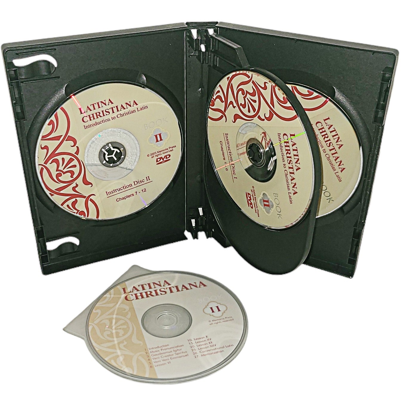 Latina Christiana Book II Introduction to Latin Instructional Language 4 DVD Set