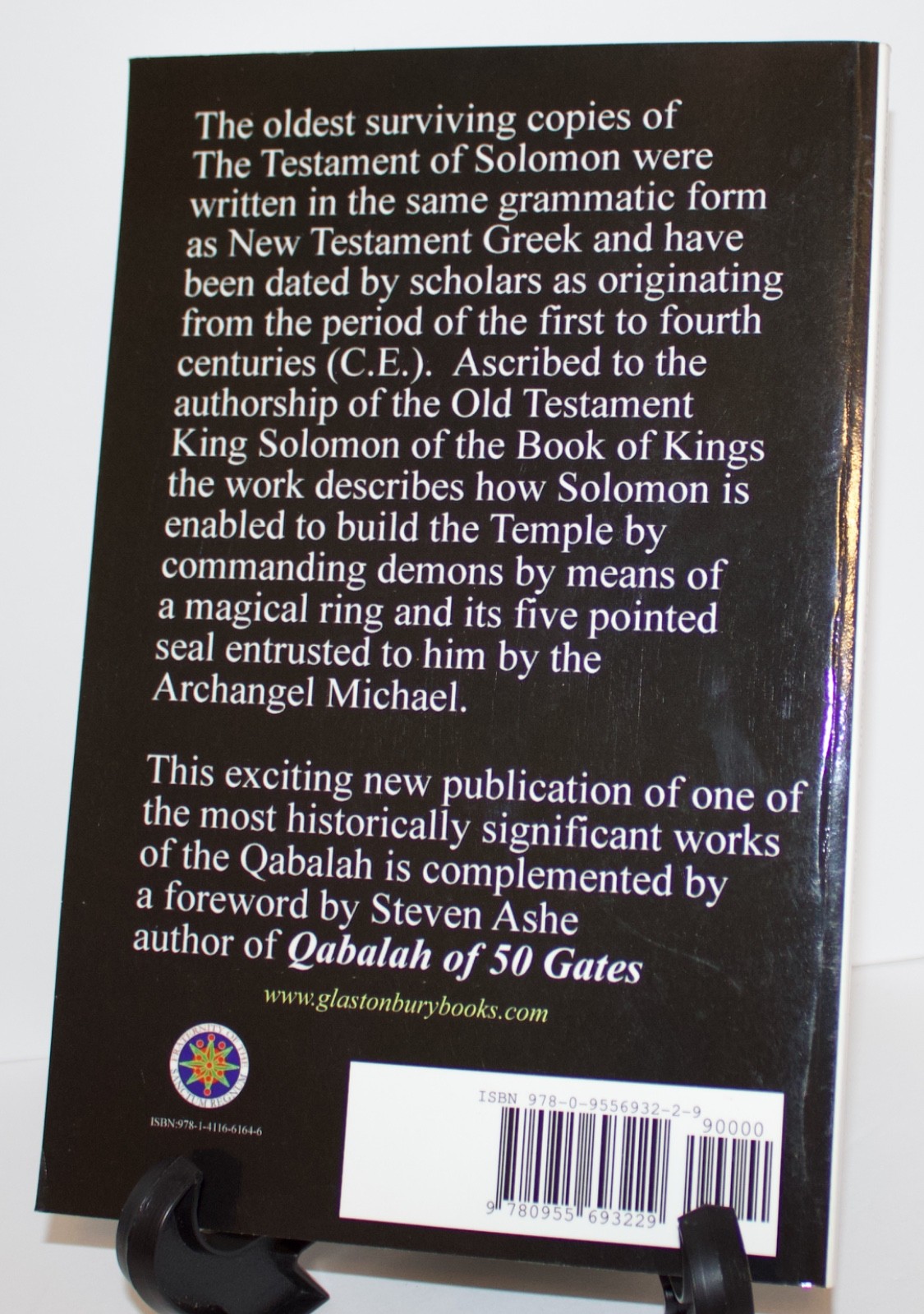 THE QABALAH – THE TESTAMENT OF SOLOMON STEVEN ASHE FIRST EDITION PAPERBACK BOOK