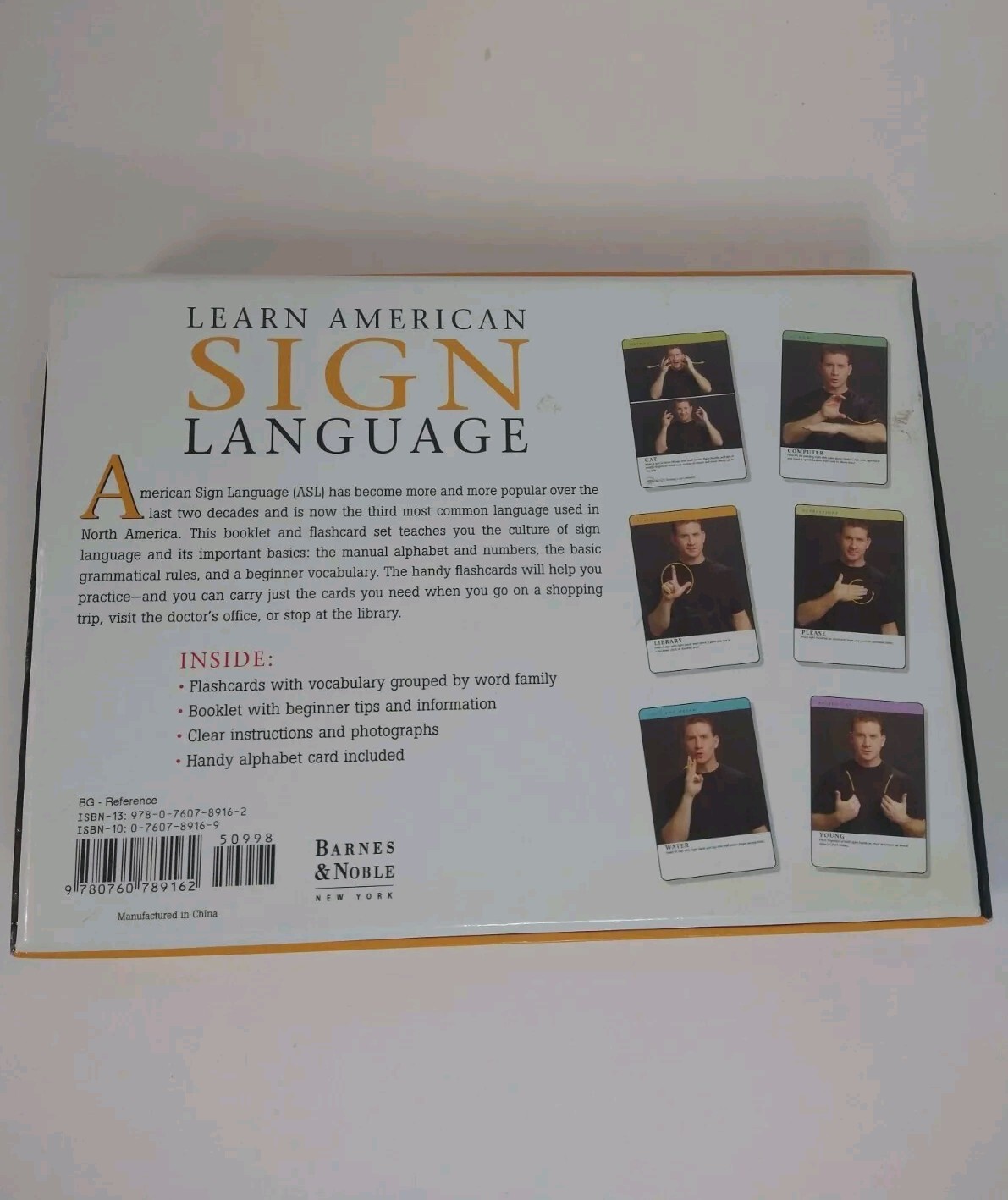Learn American Sign Language by Arlene Rice ASL Flashcards Alphabet