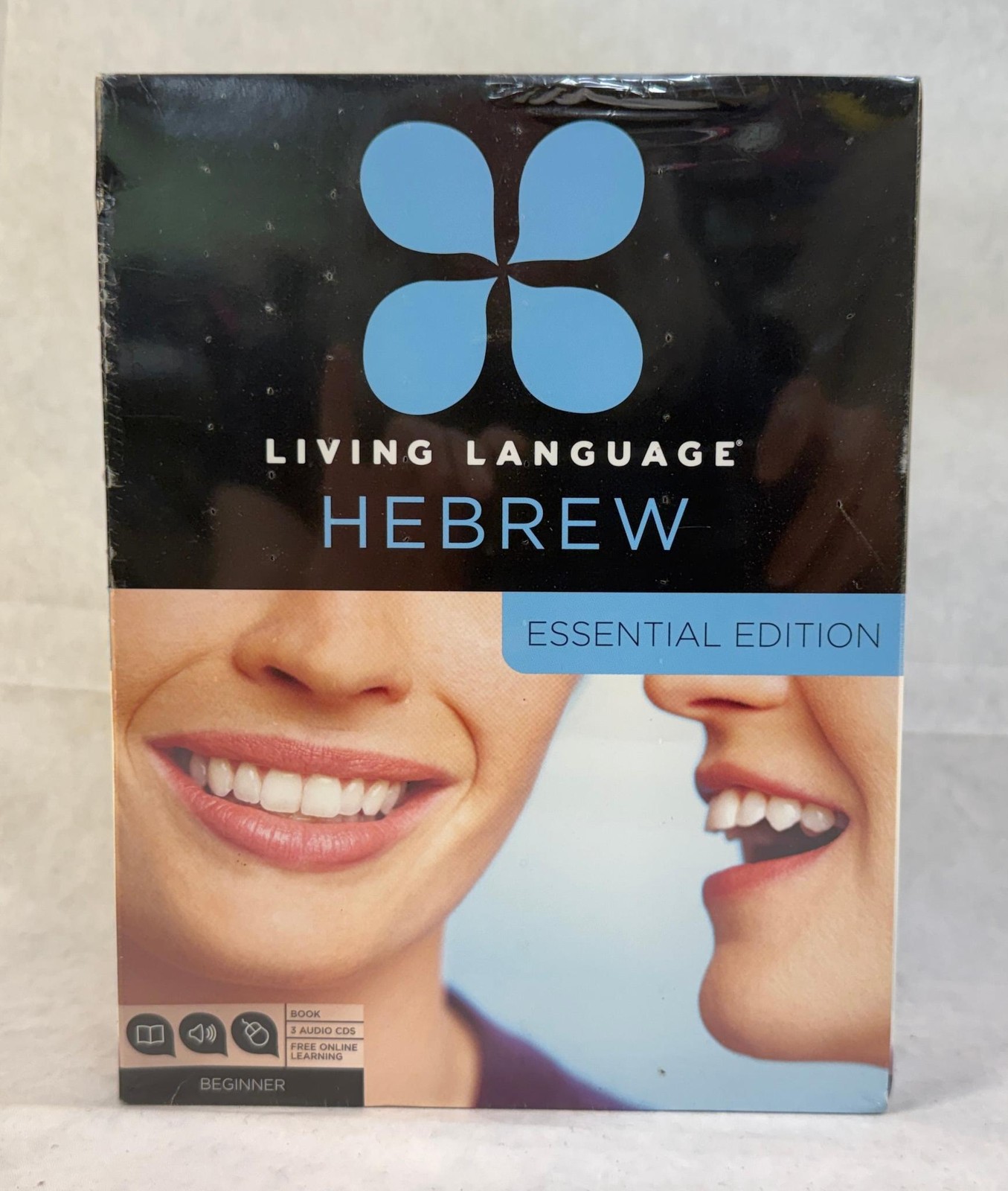 Hebrew Living Language Essential Edition, Beginner – CDs, Book – Brand New!