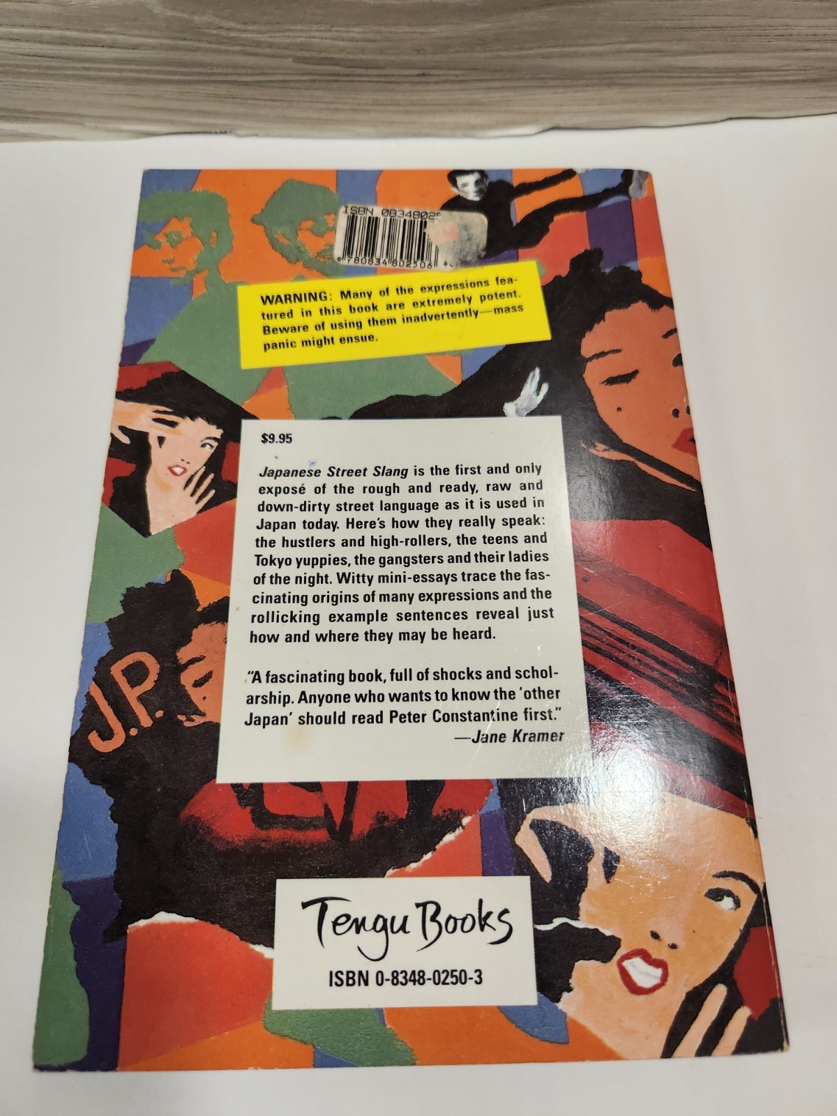 Japanese Street Slang by Peter Constantine Tengu Books 1995 PB Japanese/English