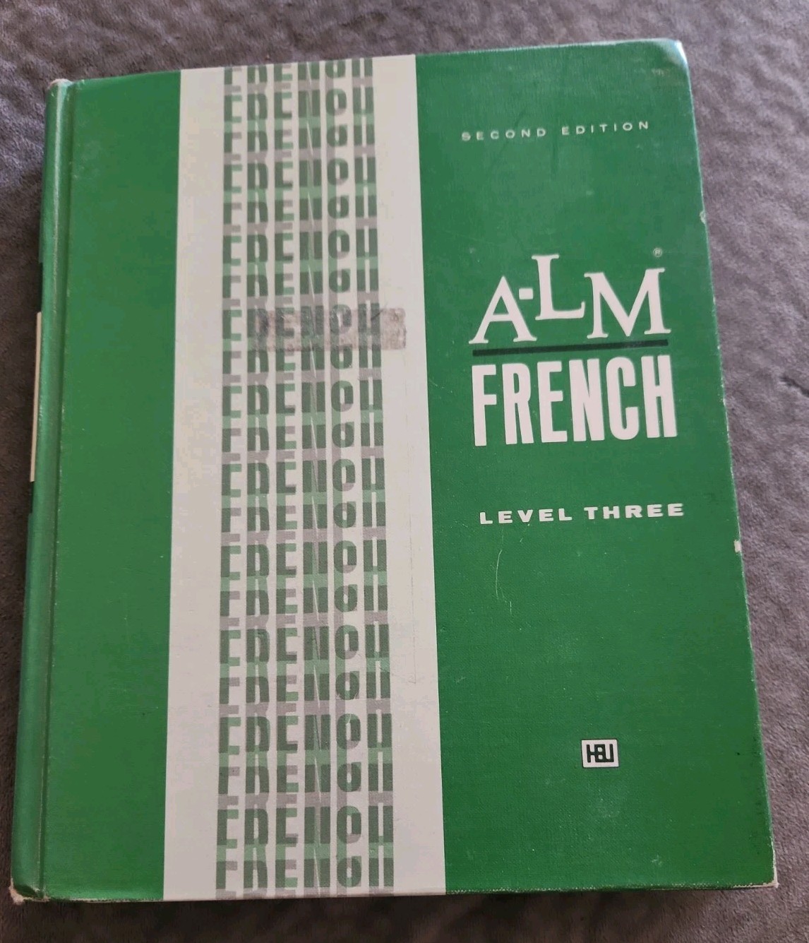 A-LM French, Level 3 Second Edition Green Vintage 1971 Textbook