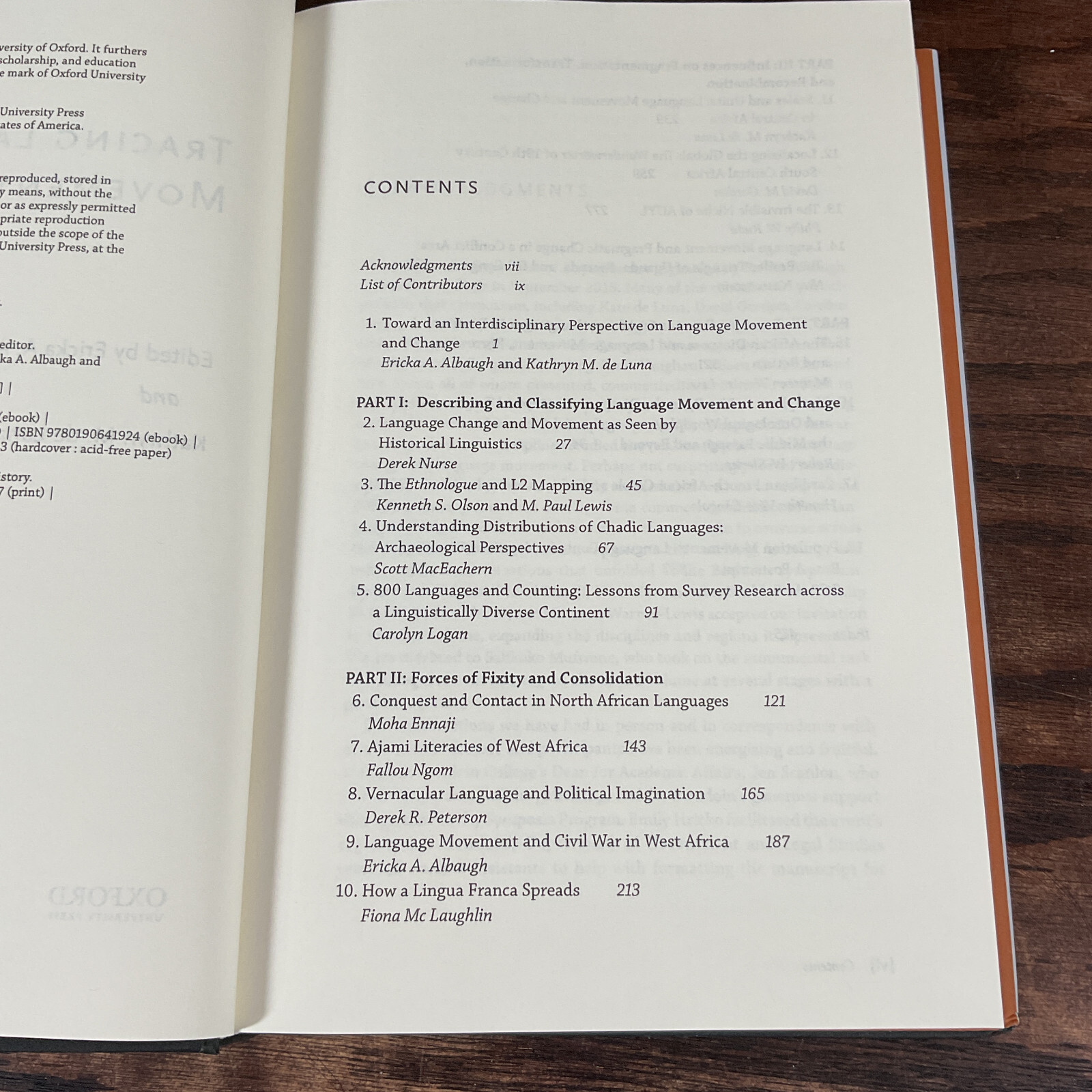 Tracing Language Movement In Africa By Albaugh, Ericka A.