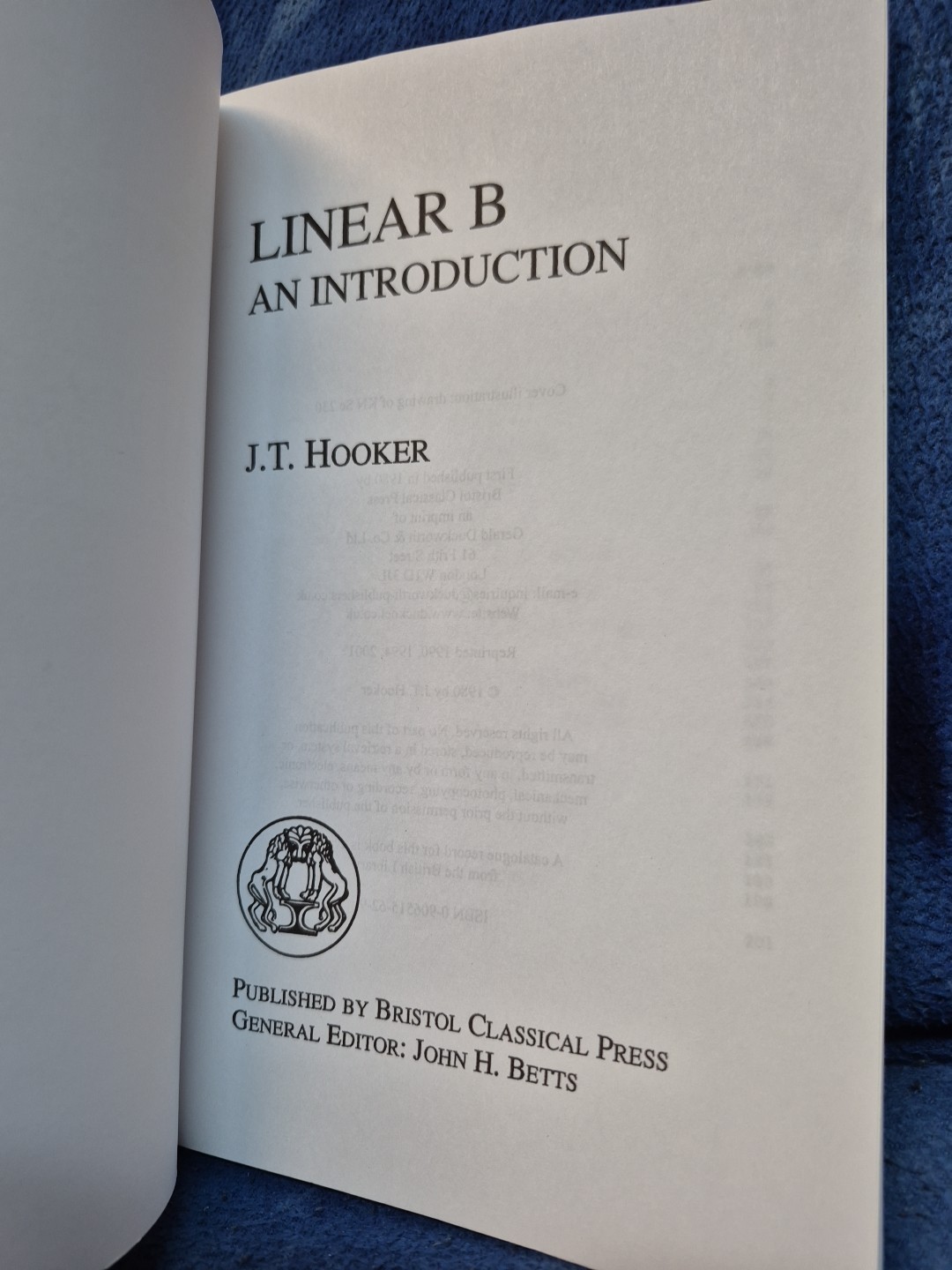 Linear B: An Introduction by J.T. Hooker (English) Paperback Book