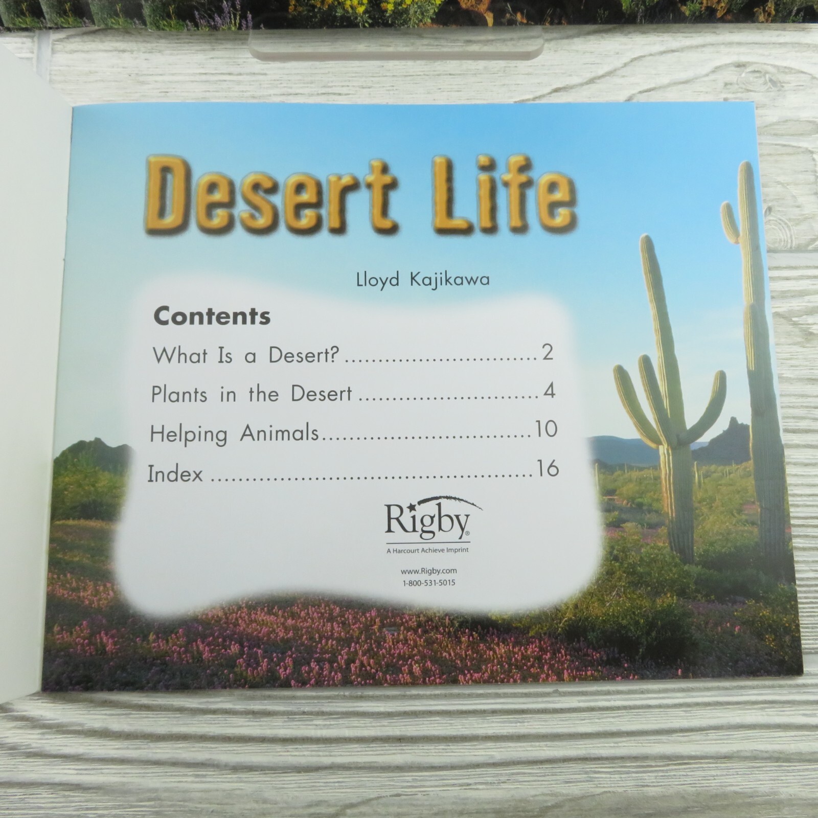 Rigby – Desert Life – Literacy by Design – Reading Level H – Lot of 6 Books