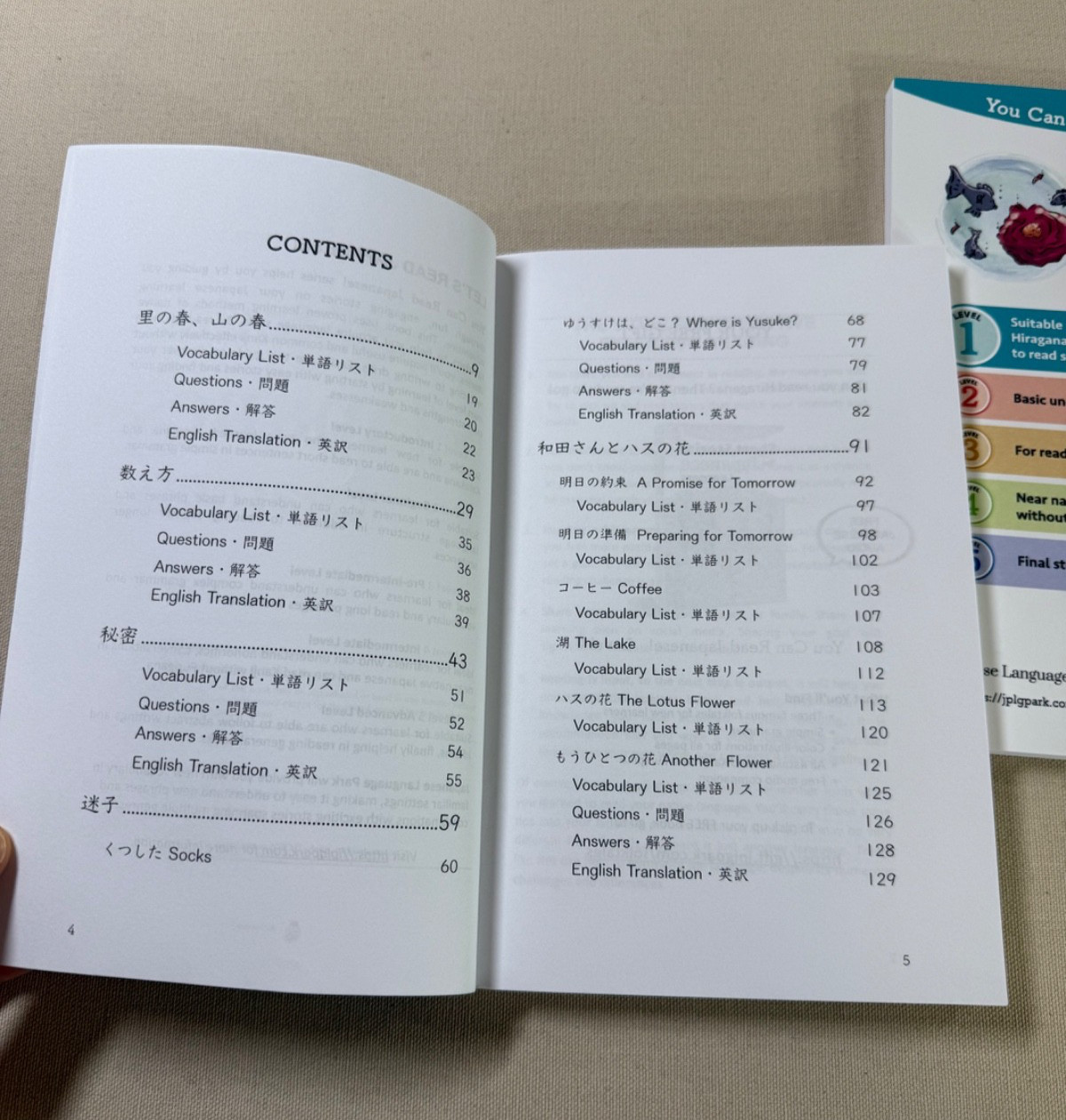 Short Stories for Japanese Learners (Level 1, Volume 1 & Volume 2)