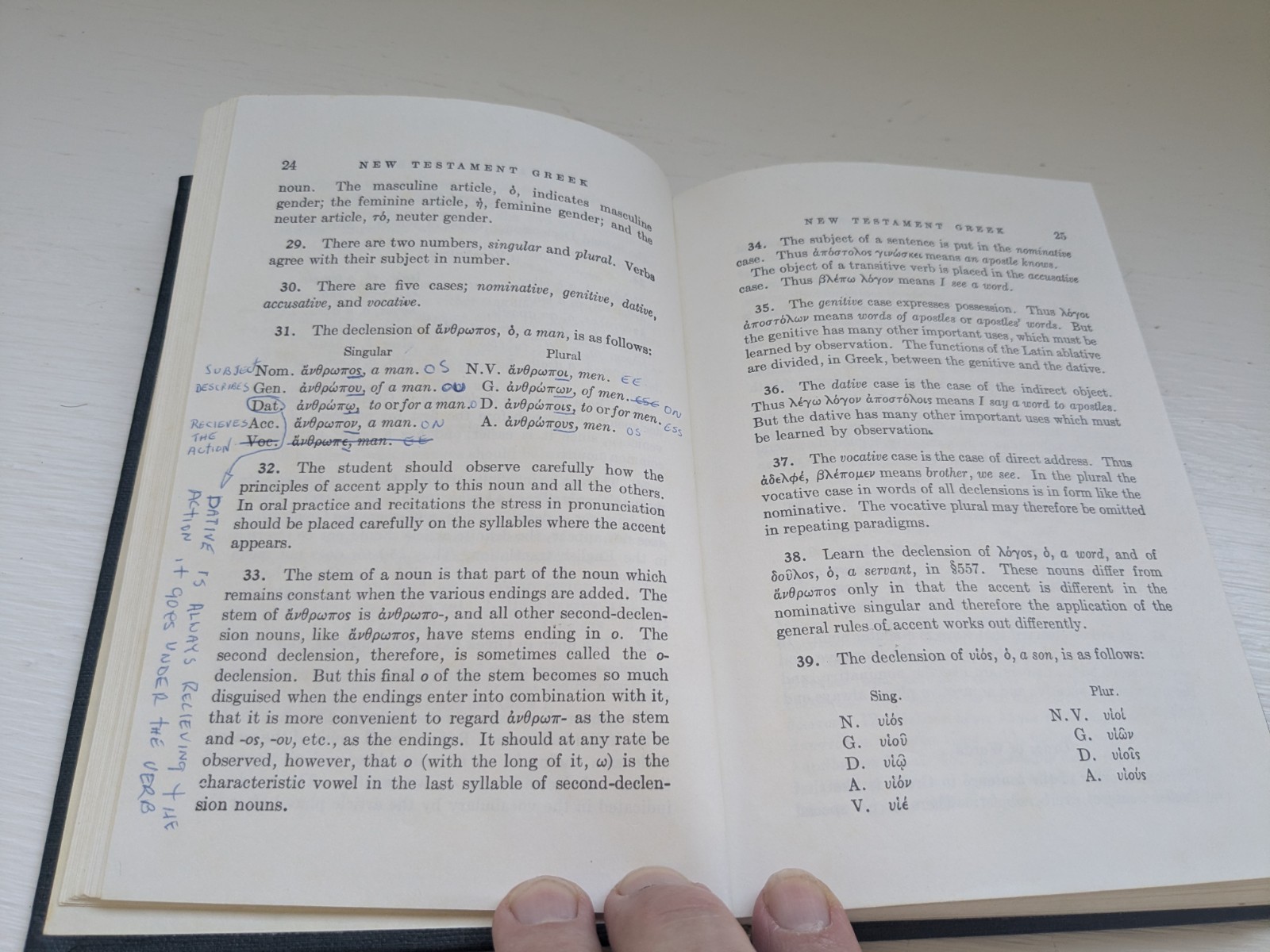 Nice Copy New Testament Greek for Beginners J Gresham Machen 1951 HB