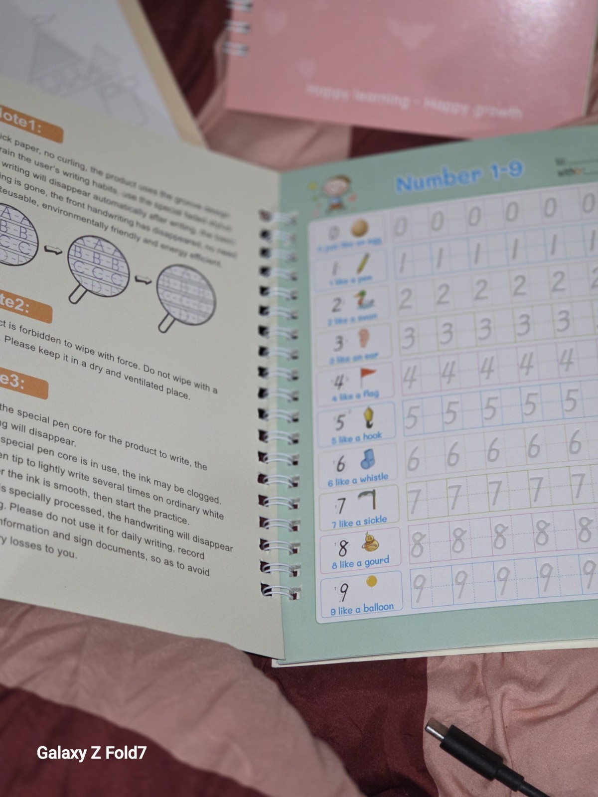 Magic Practice Copybook Reusable Writing Practice Book Preschool Kids Age 3-8