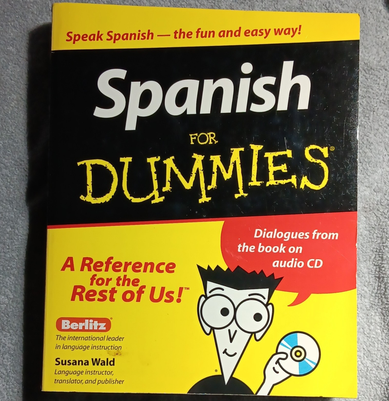 Spanish For Dummies Susana Wald Beginner Language Course Book + Audio CD 2001
