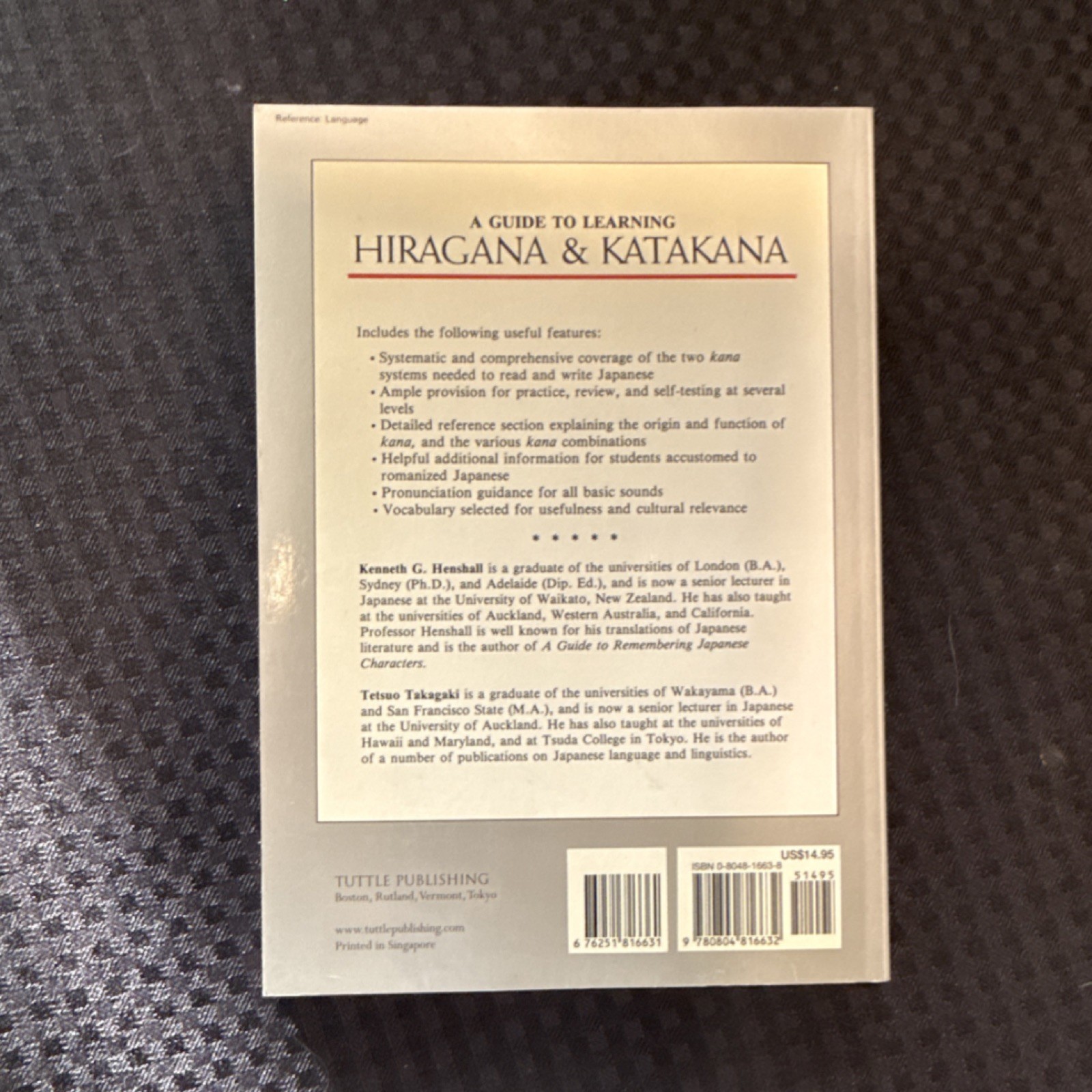 A Guide to Learning Hiragana & Katakana by Henshall & Takagaki, Paperback, Engl…
