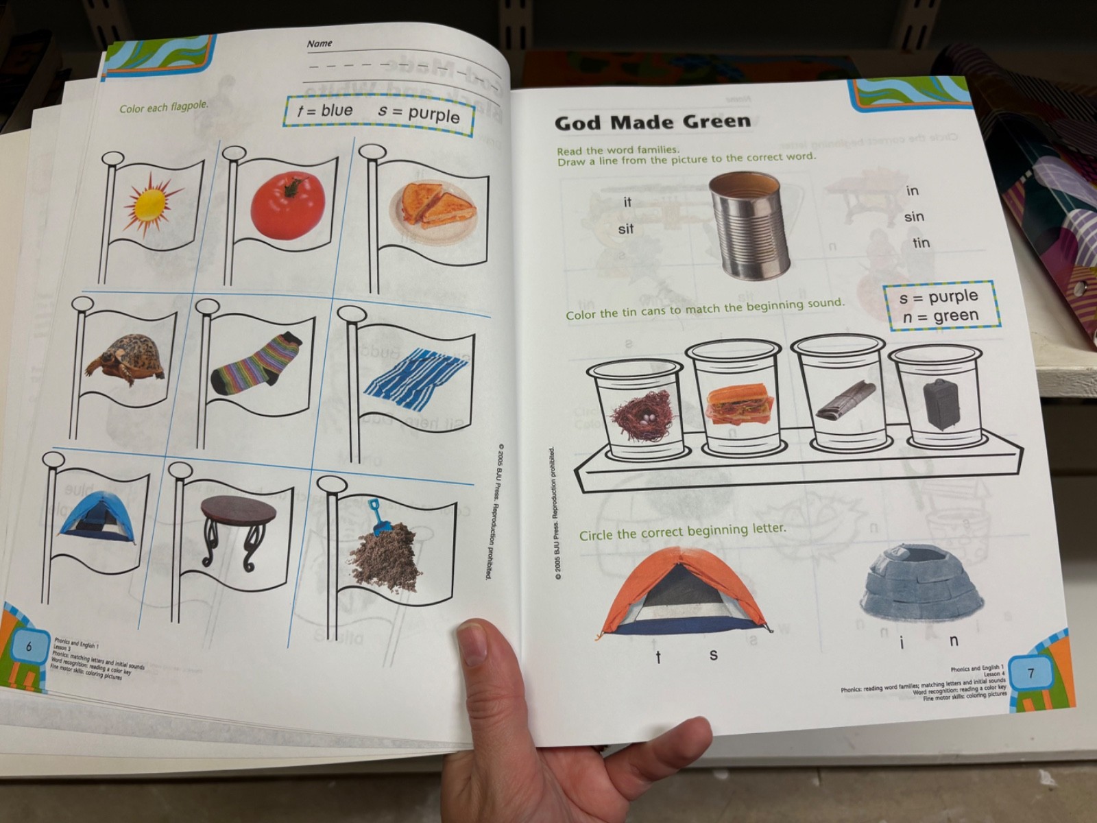 1st Grade Phonics Worktext BJU Press, 3rd Edition