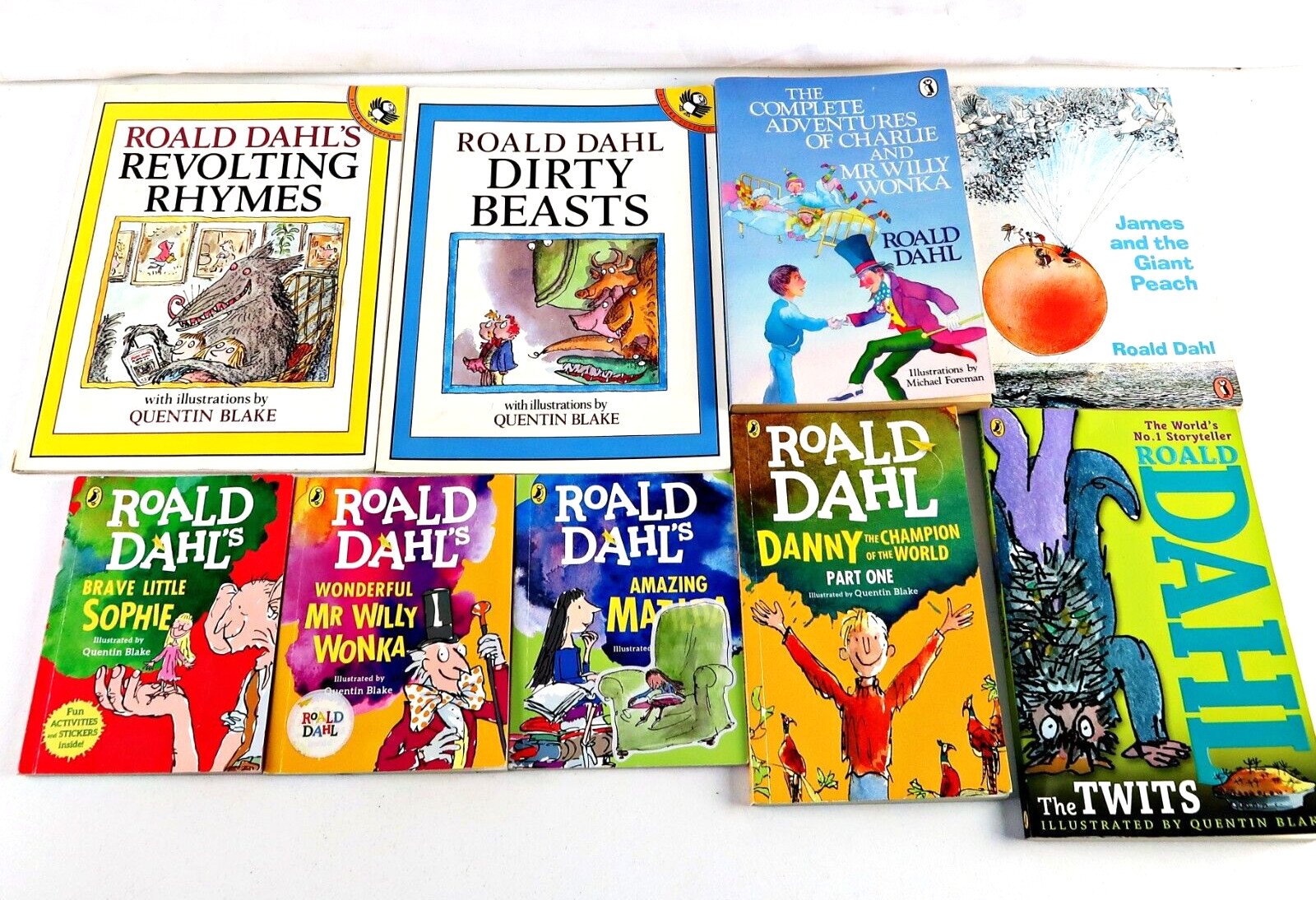 Roald Dahl – Bulk Lot Of 38 Books – Mixed Titles – Various Conditions – Children