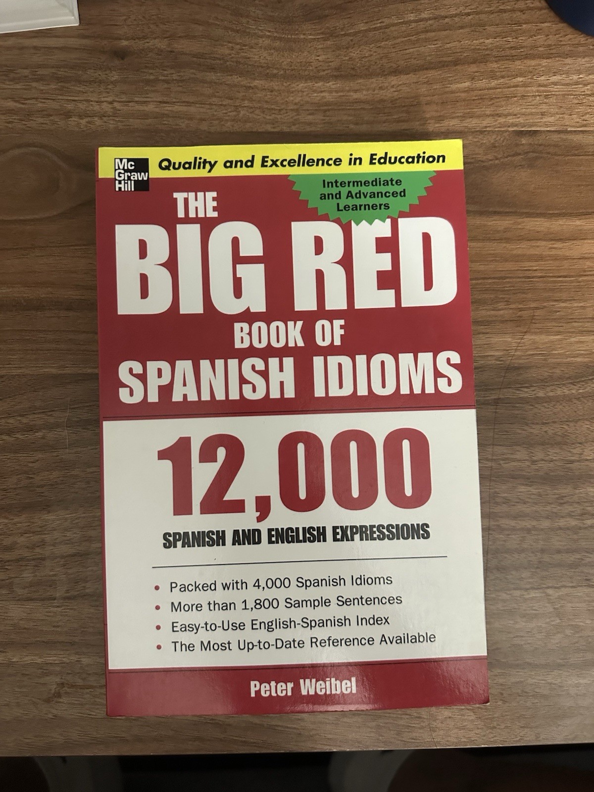 The Big Red Book of Spanish Idioms by Peter Weibel Paperback McGraw-Hill