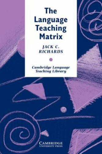 Cambridge Language Teaching Library: The Language Teaching Matrix : Curriculum,