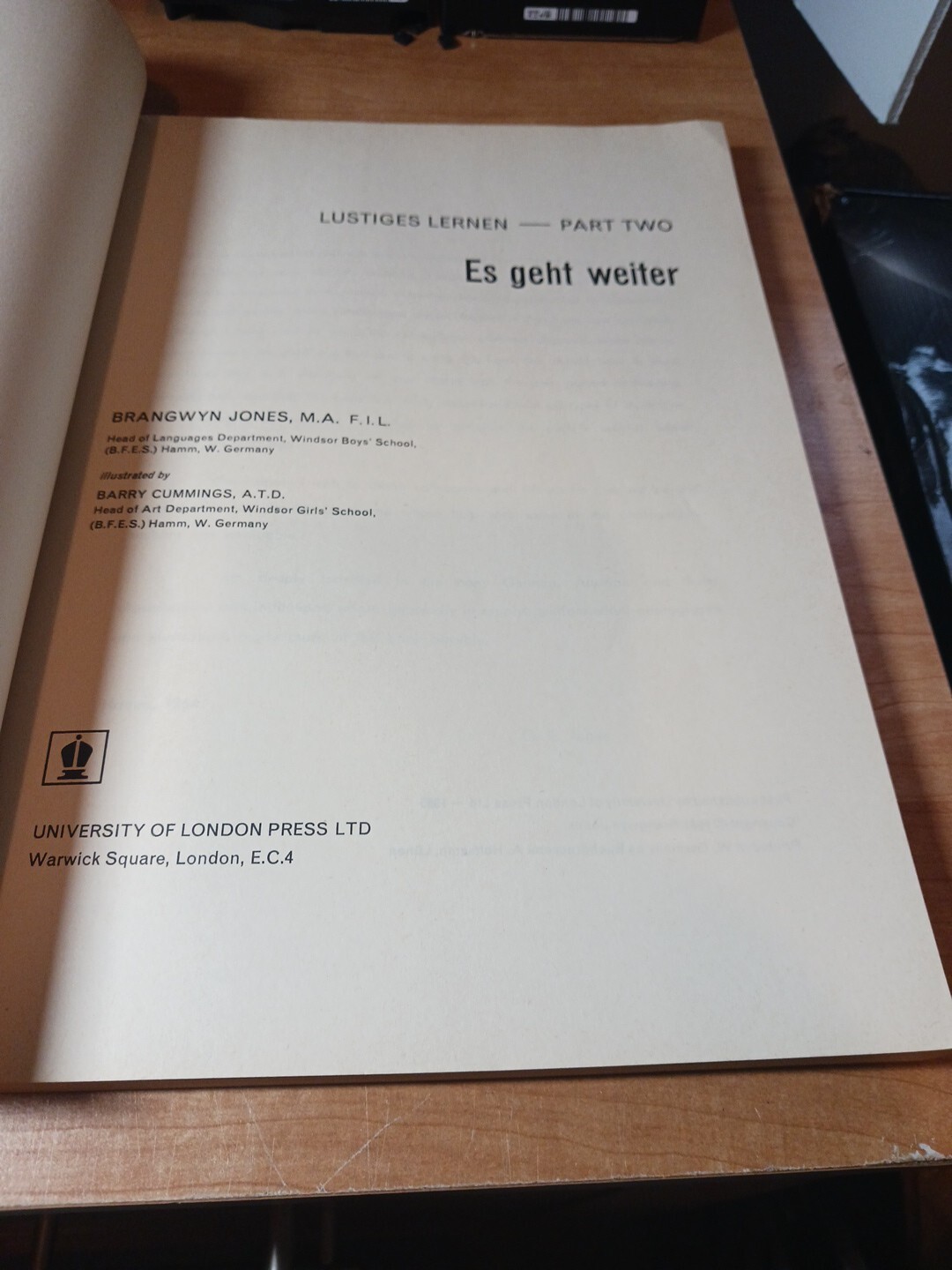 Vintage German Language Course Lustiges Lernen 1 & 2 1965