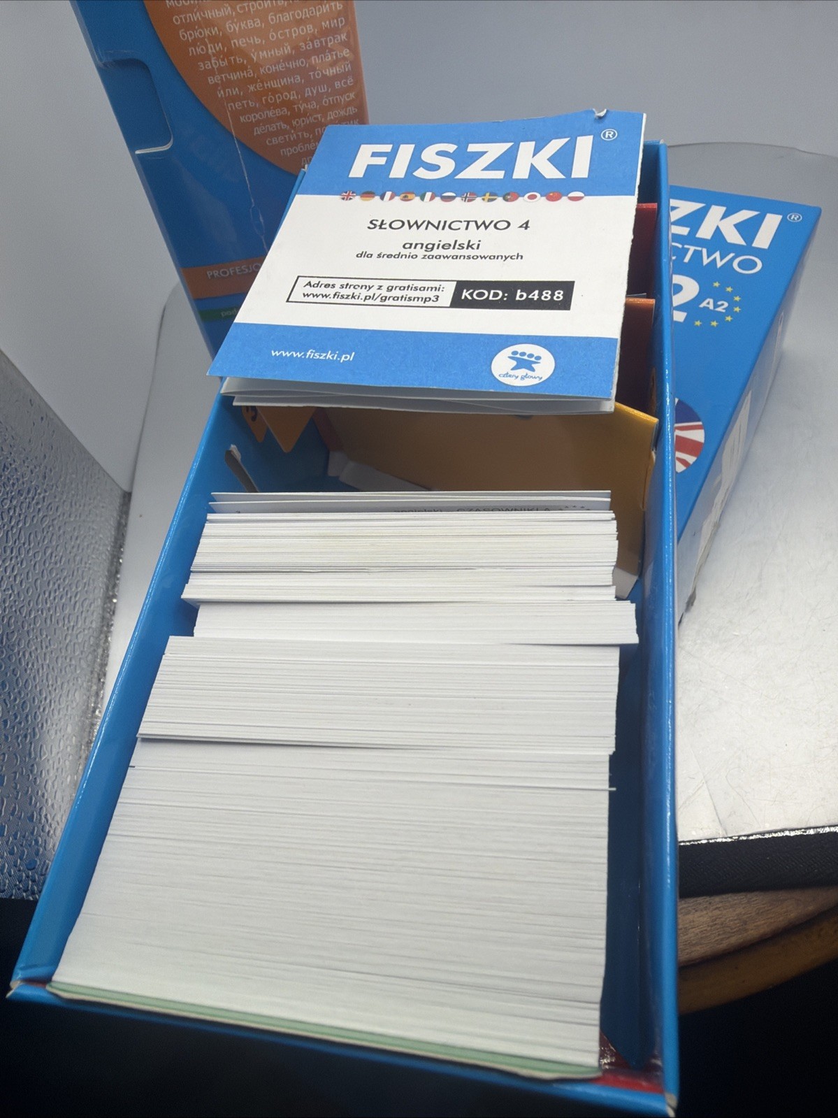 Lot Of 3 Polish Language Learning Flash cards English Russian Vocabulary Edgard