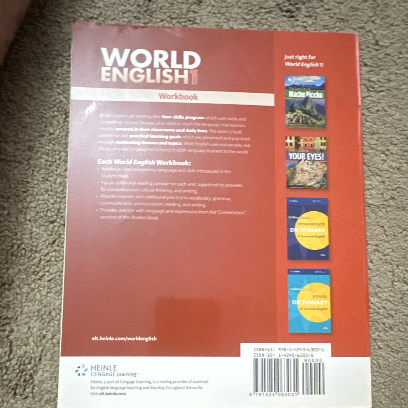 Heinle Cengage World English 1 Workbook A2 Johannsen/Chase PB 2010