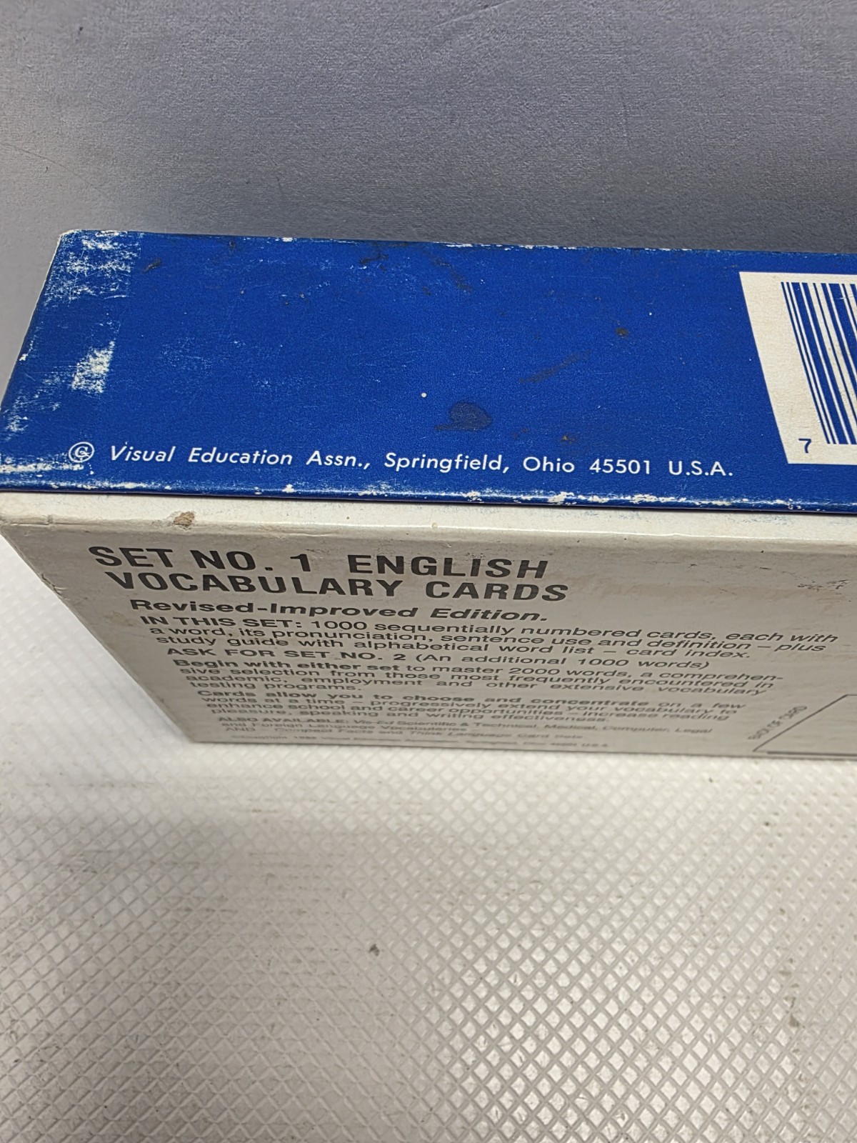 Vis-Ed English Vocabulary Cards Set No 1 1000 Word Flash Cards Study Box