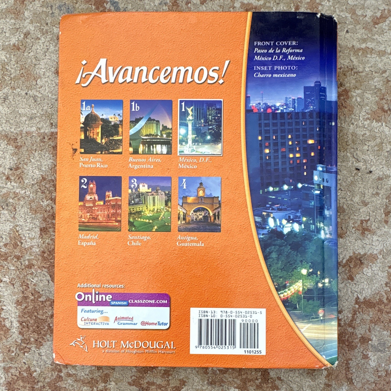 Holt McDougal ¡Avancemos! Level 1 Spanish Coursebook 2010