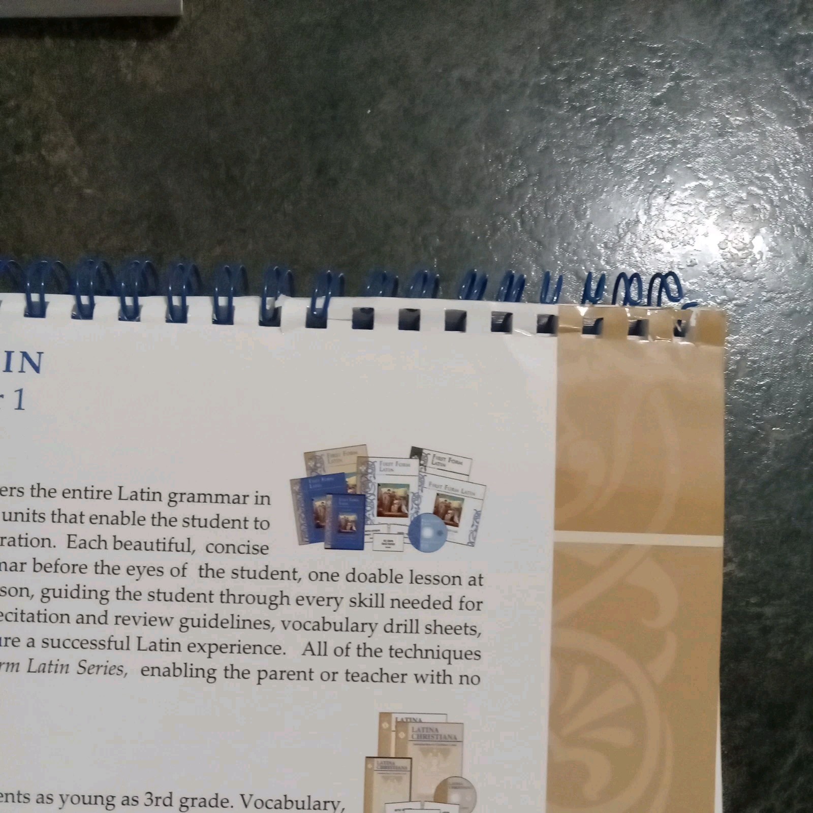 Memoria Press First Form Latin Set,TM, Wb & Test Key, Quizzes&Tests, DVDs