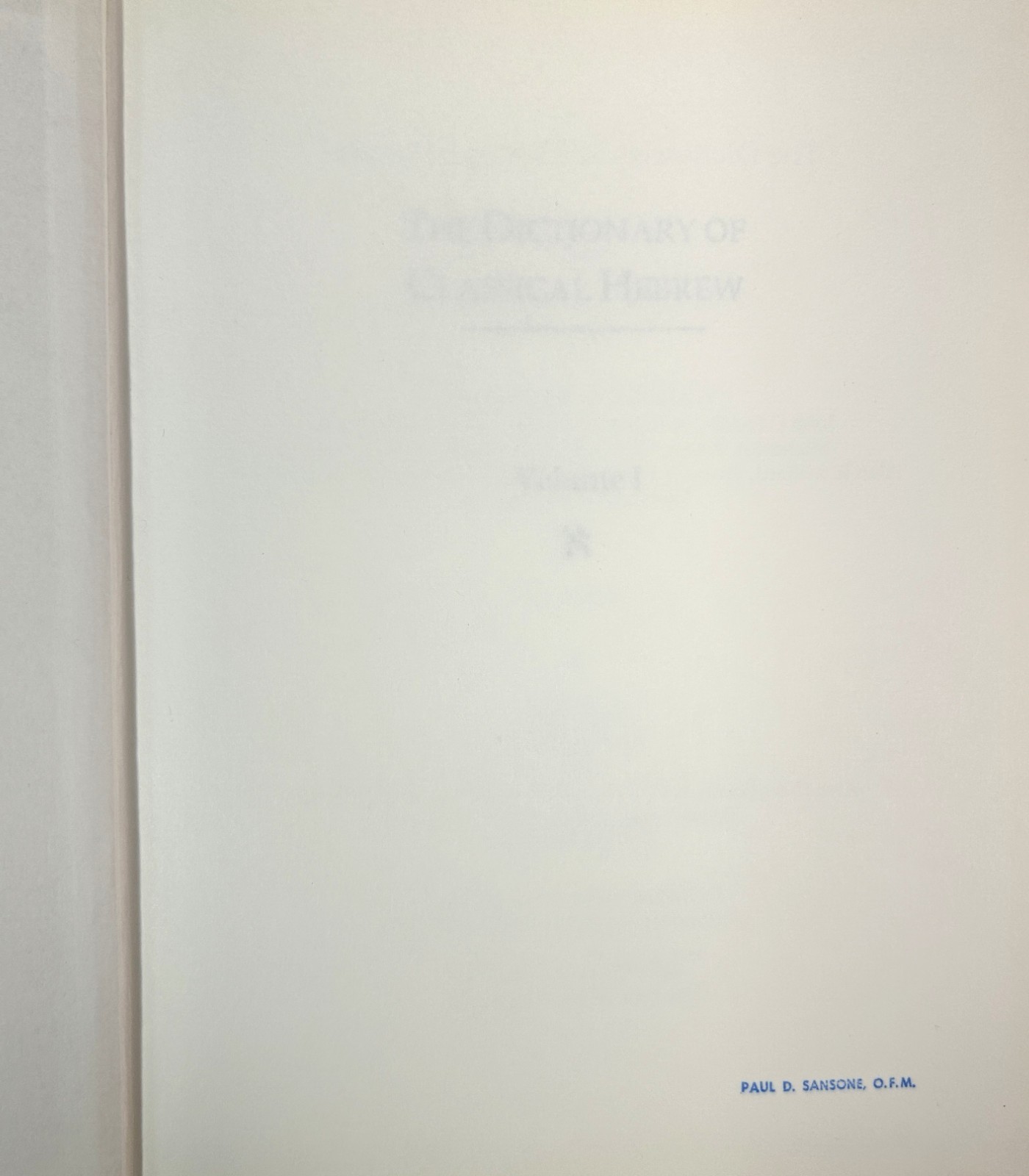 Set of 8 Dictionary of Classical Hebrew by David JA Clines 1993-2011 Hardcovers