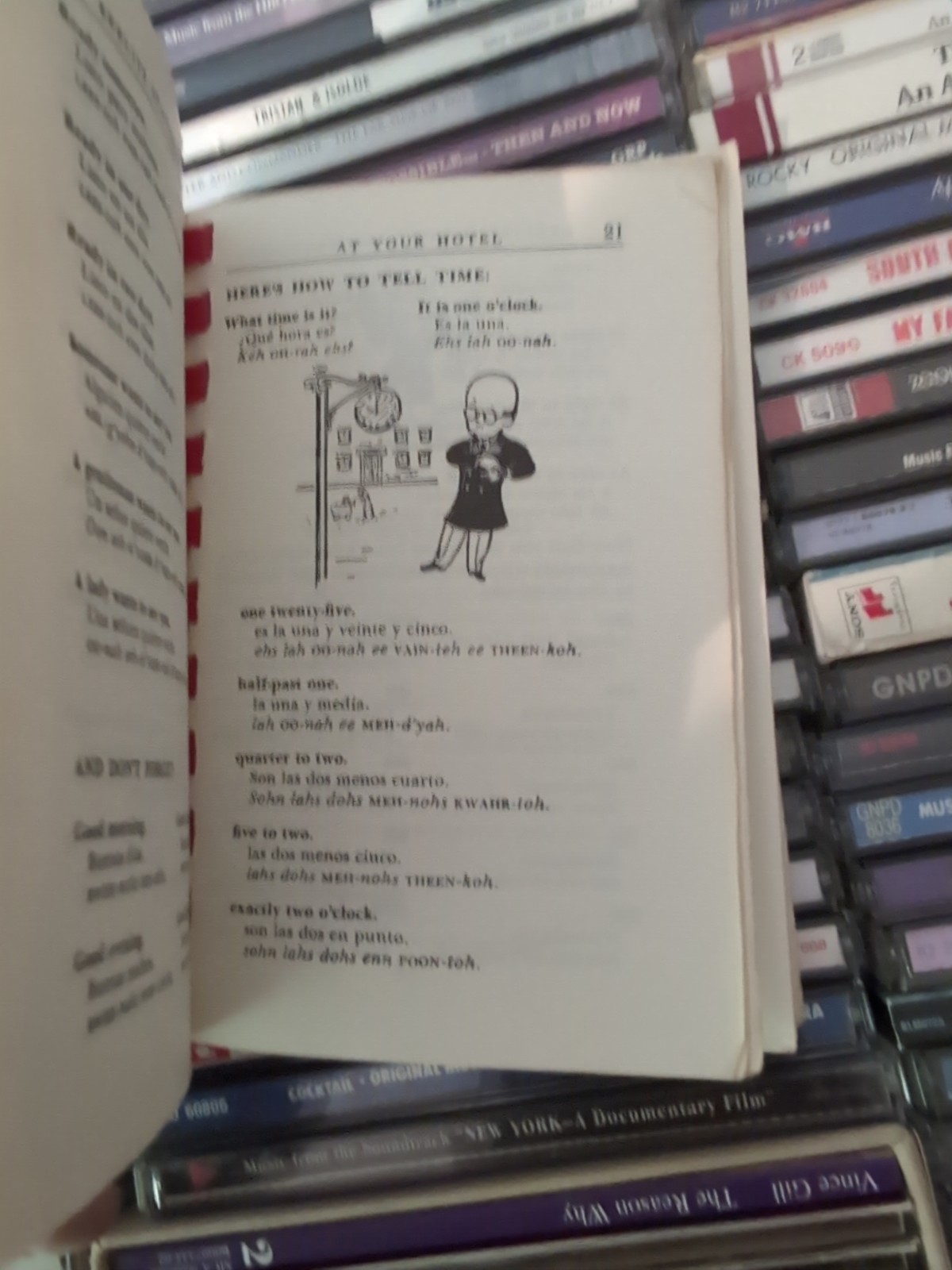 1954 Berlitz SPANISH for Travelers Phrase Book & Glossary 5.5″ x 3.5″ VTG