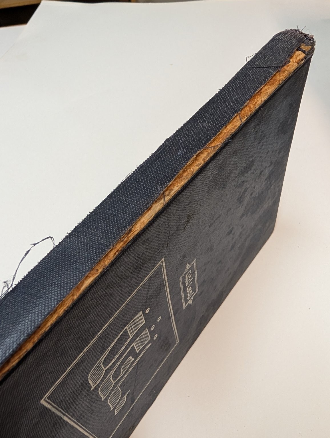 Hebrew Language Course Textbook Blue Cloth Hardcover Vintage