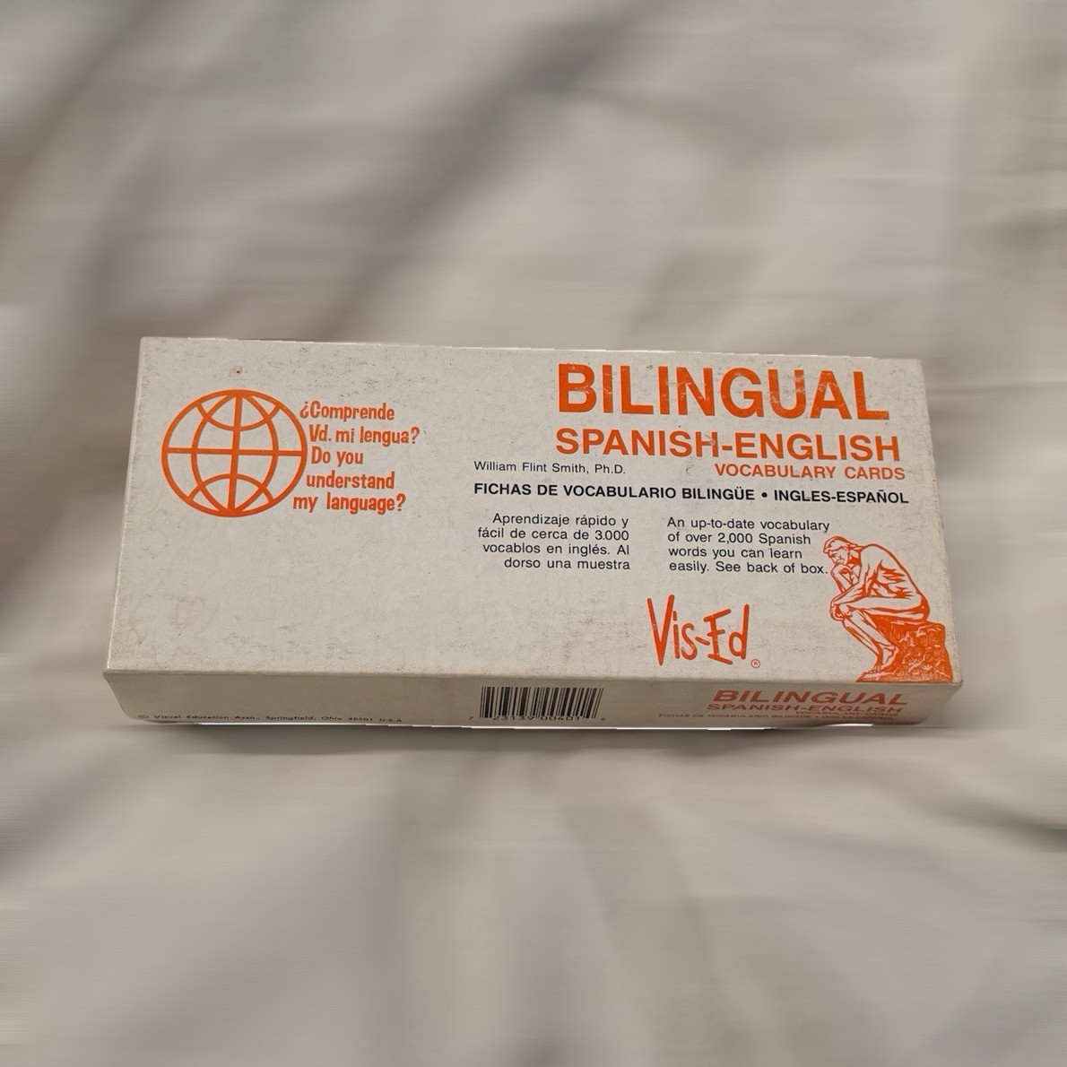Visual Education Spanish-English Vocabulary Cards Flash Cards Box Set Smith 1983