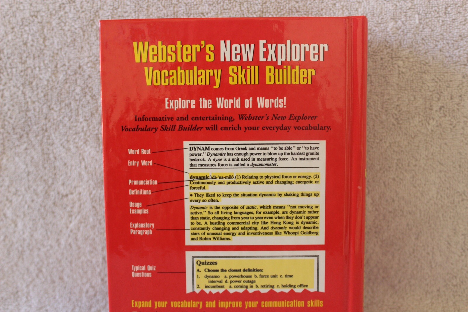 Webster’s New Explorer Vocabulary Skill Builder – Created by Merriam-Webster
