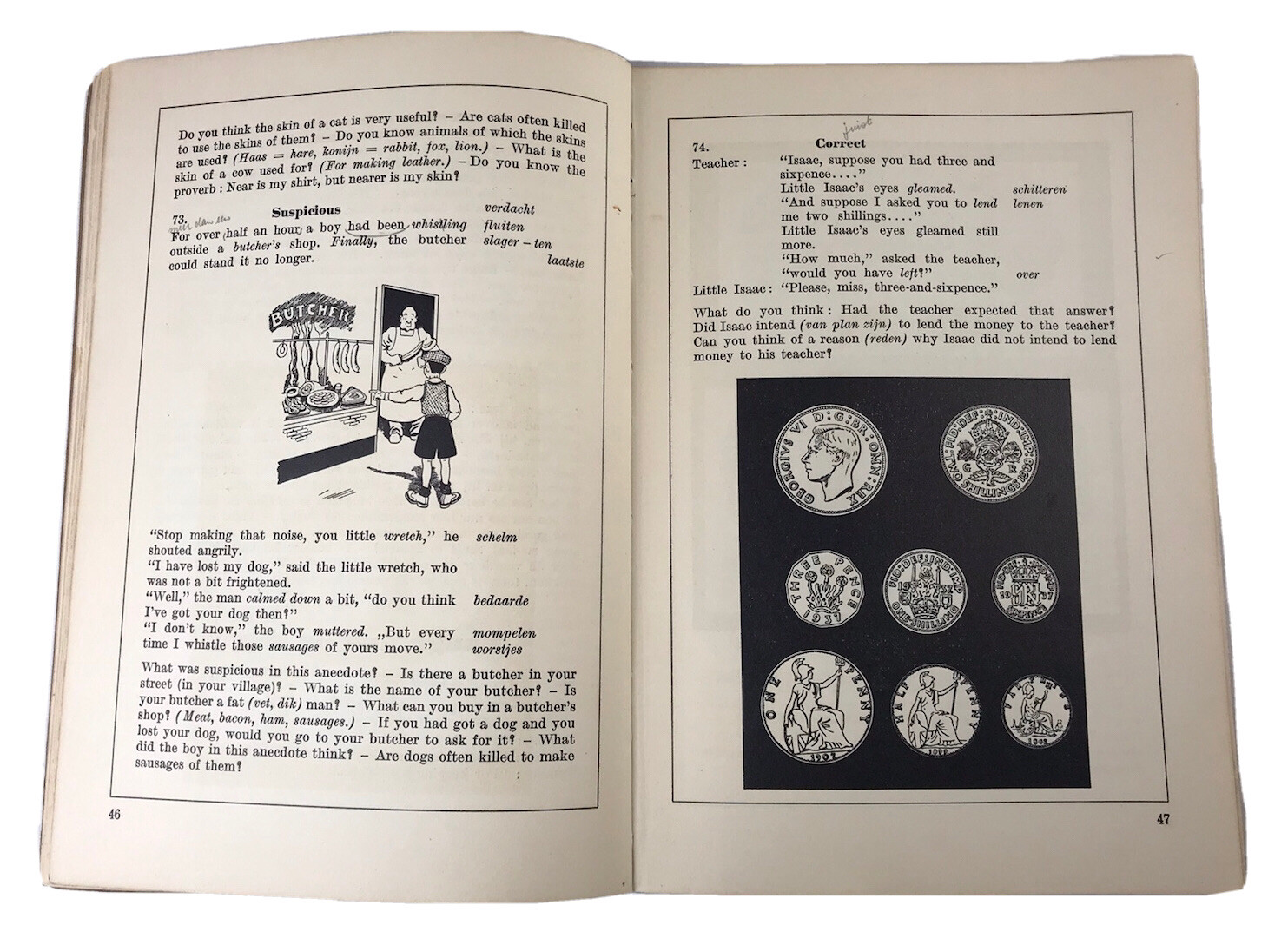 Levend Engels Learn To Read Write & Speak Antique Book
