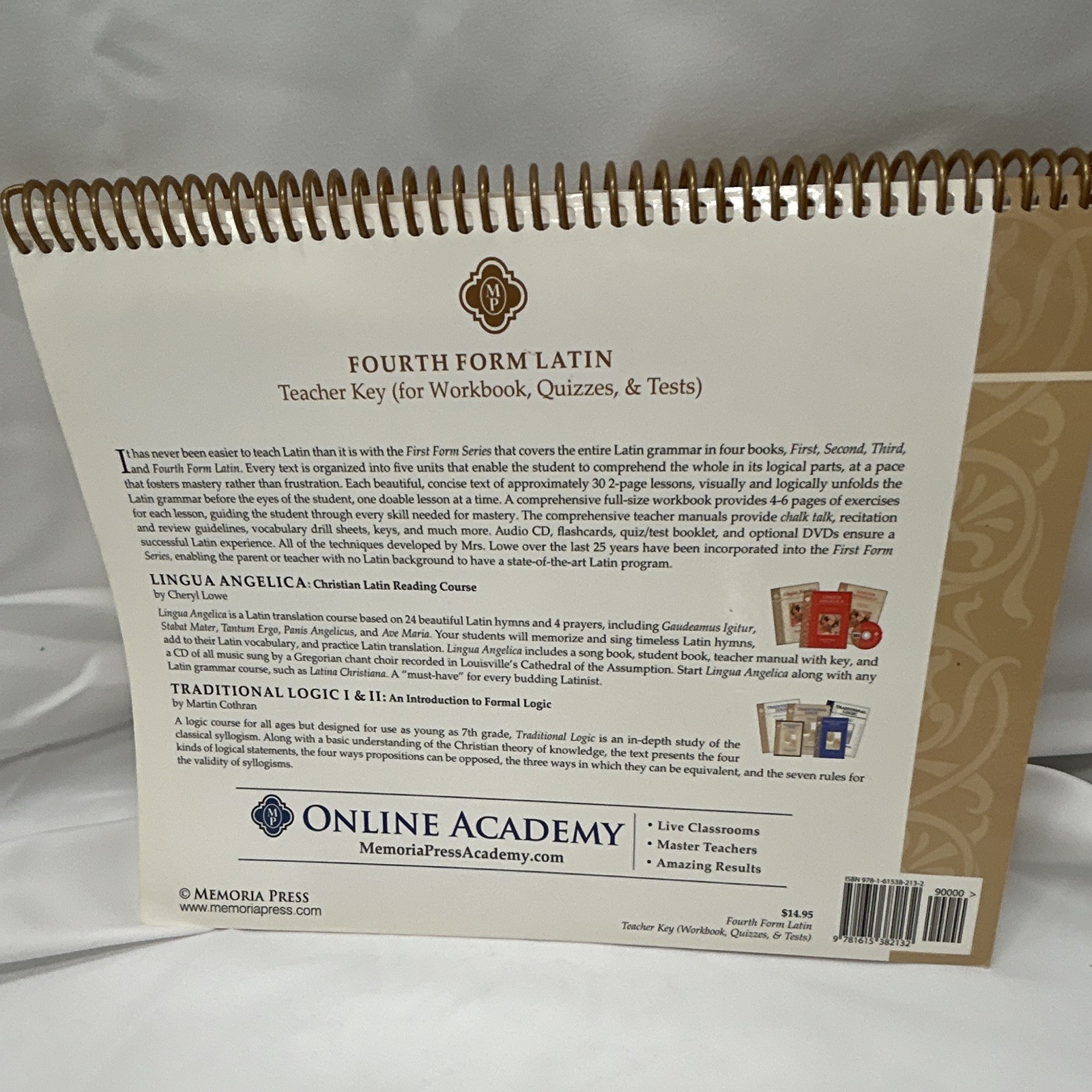 Memoria Press Fourth Form Latin Year 4 Set A1 Beginner Spiral Bound 2003