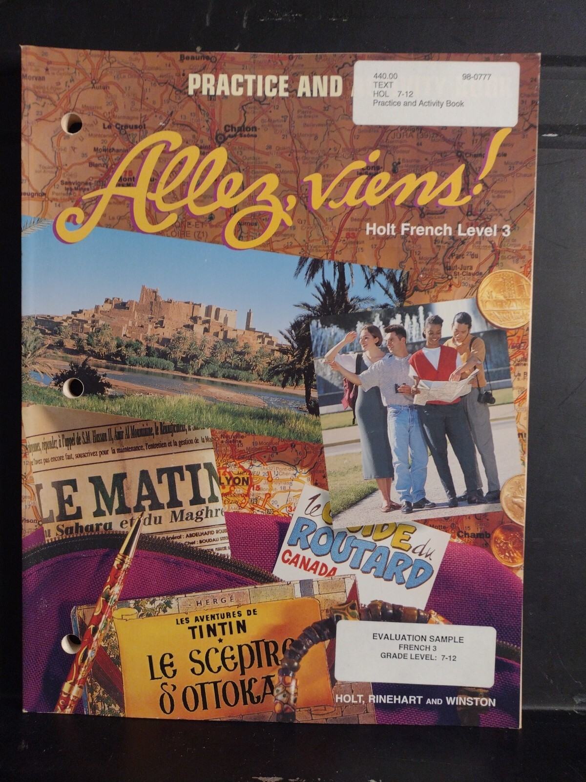 Allez, Viens! Holt French Level 3 Teacher’s Ed. + Text Bk + Chapter Teach 1-3 +!