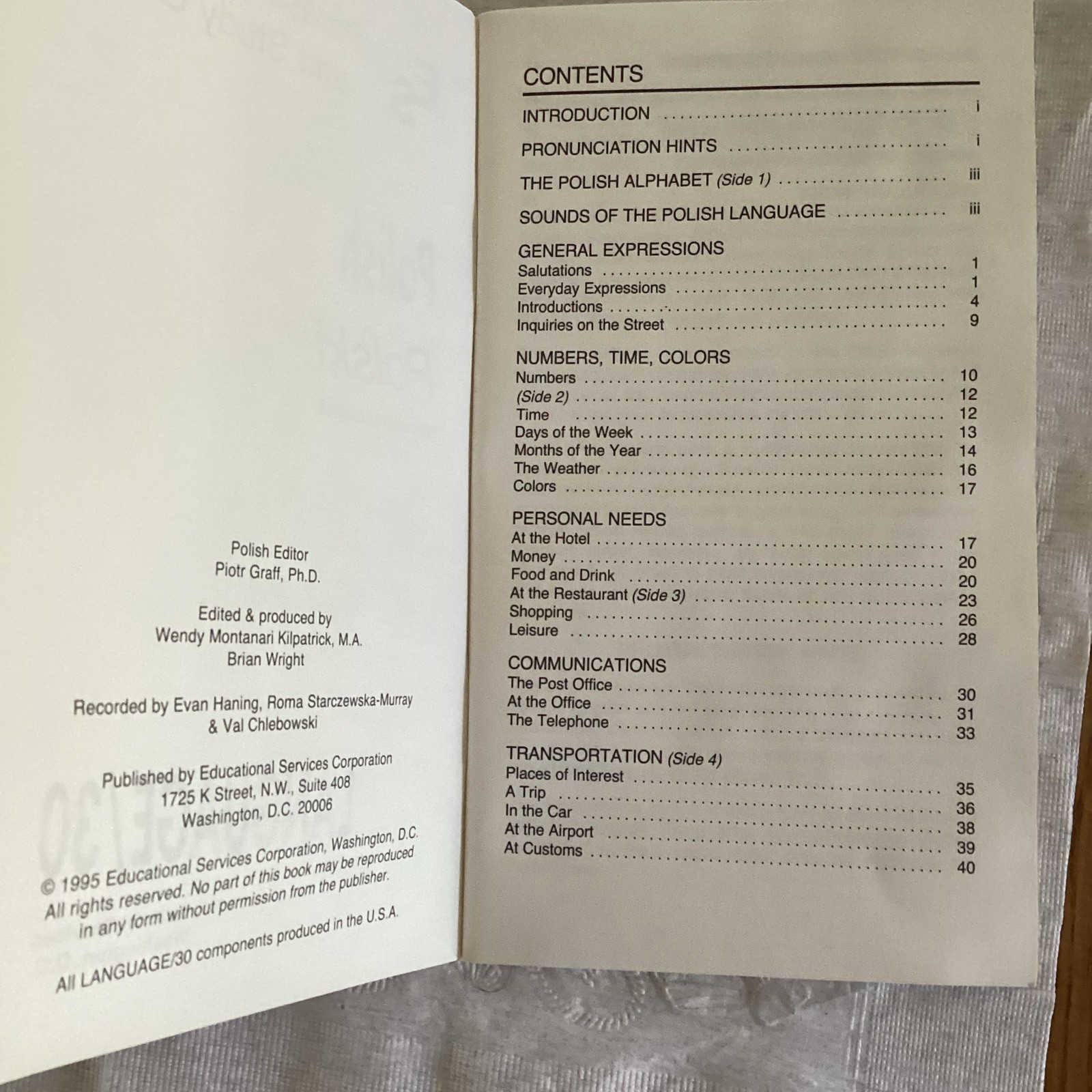 Language/30 Polish Cassette Course 2 Audio Tapes Revised & Expanded A1 Beginner