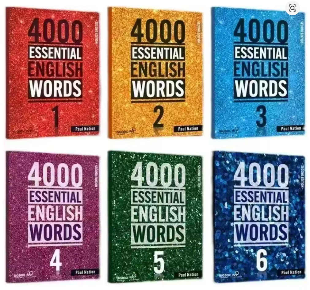 4000 Essential English Words Book set Volumes 1 to 6 Bundle by Paul Nation