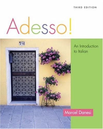 ADESSO!: AN INTRODUCTION TO ITALIAN (WITH AUDIO ) By Marcel Danesi – Hardcover