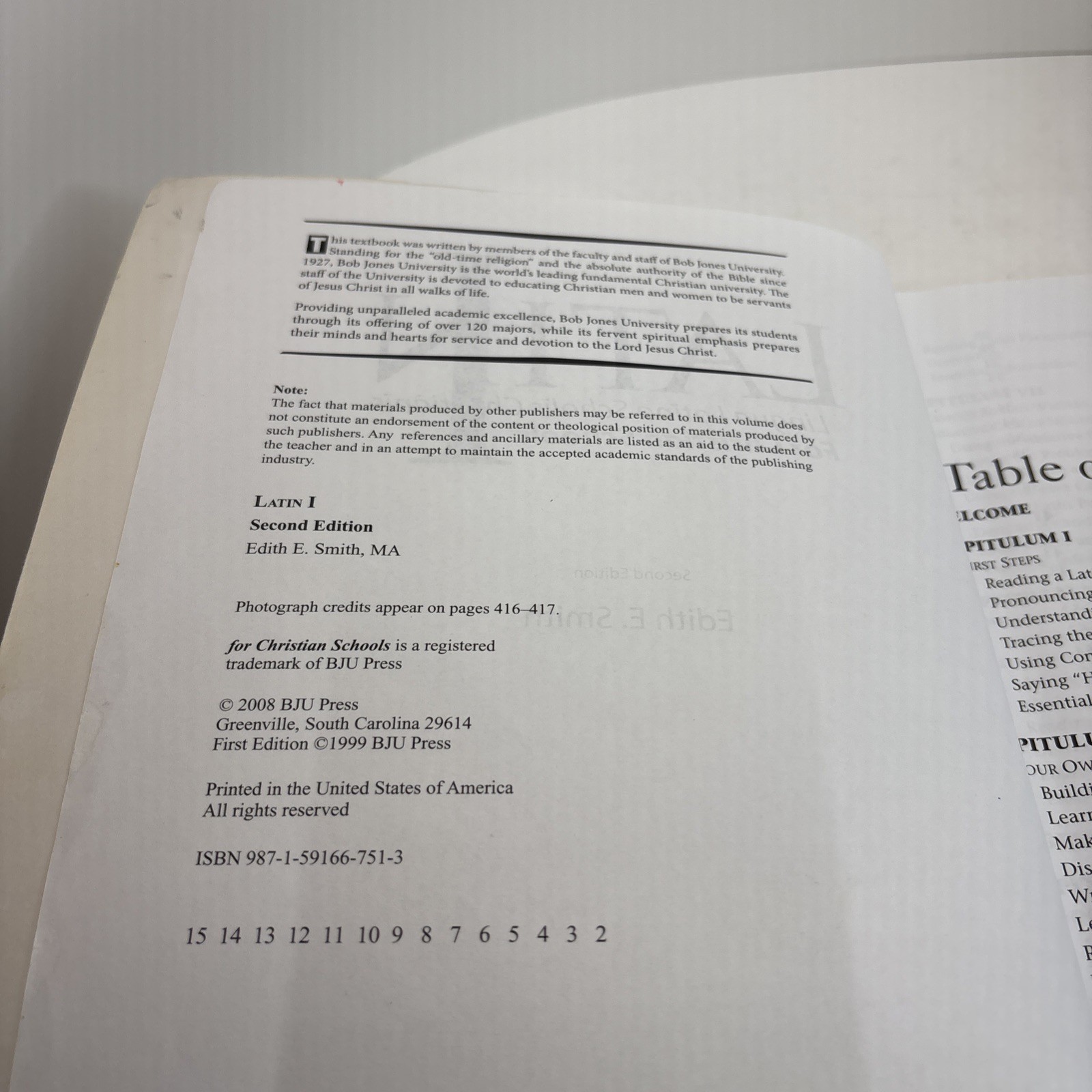 BJU Latin 1 Christian Schools 2nd Ed. Student Text, Teacher Edition Activities