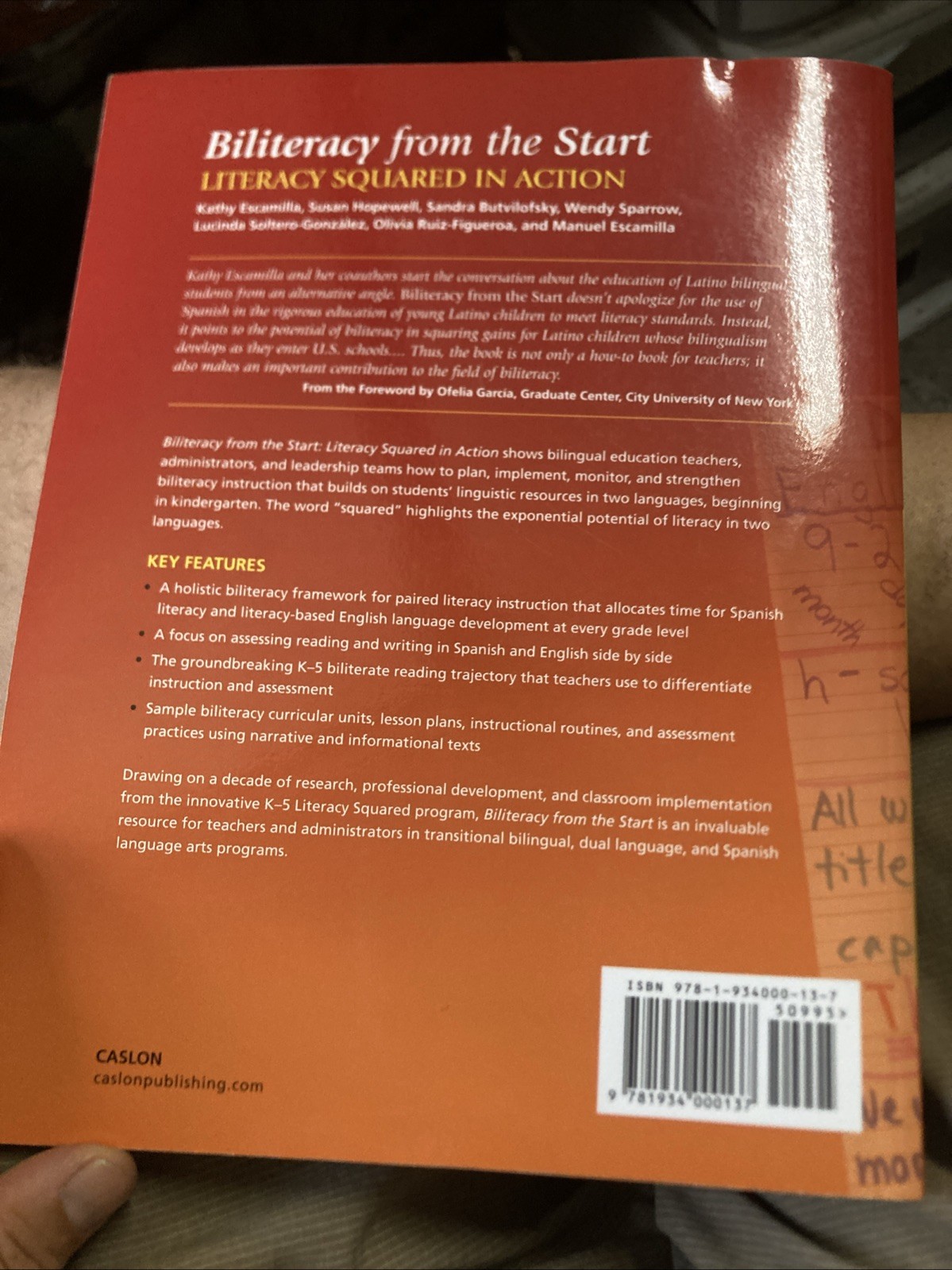 Biliteracy from the Start: Literacy Squared in Action, Paperback