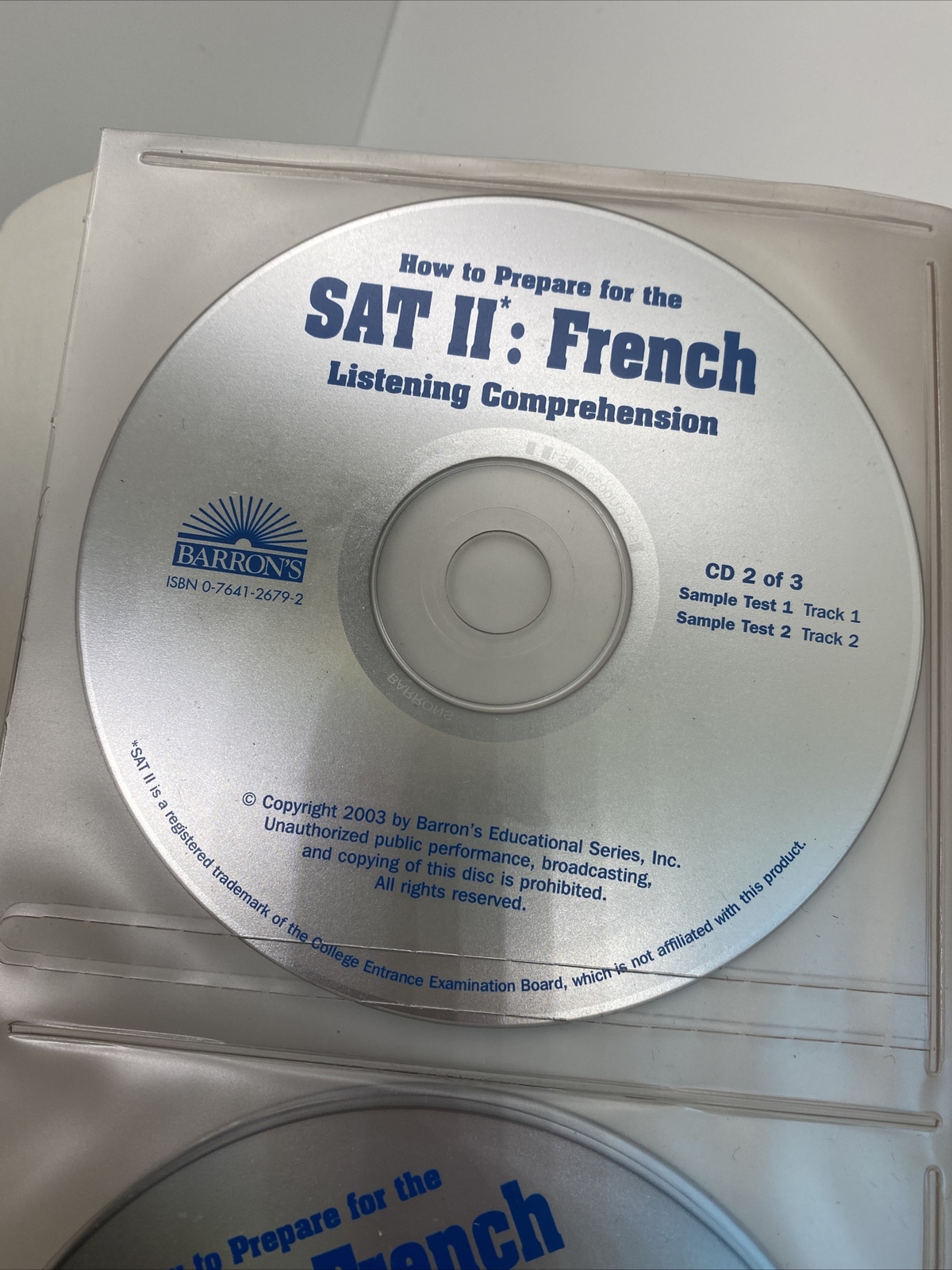 How to Prepare for the SAT II French by Renee White (2003, Trade Paperback) Disk