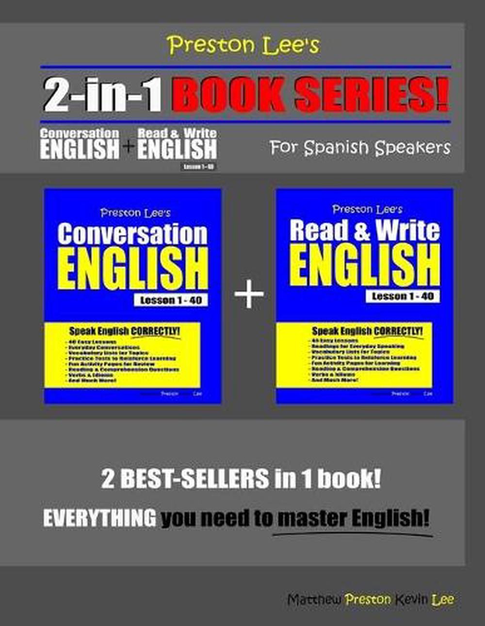 Preston Lee’s 2-in-1 Book Series! Conversation English & Read & Write English Le